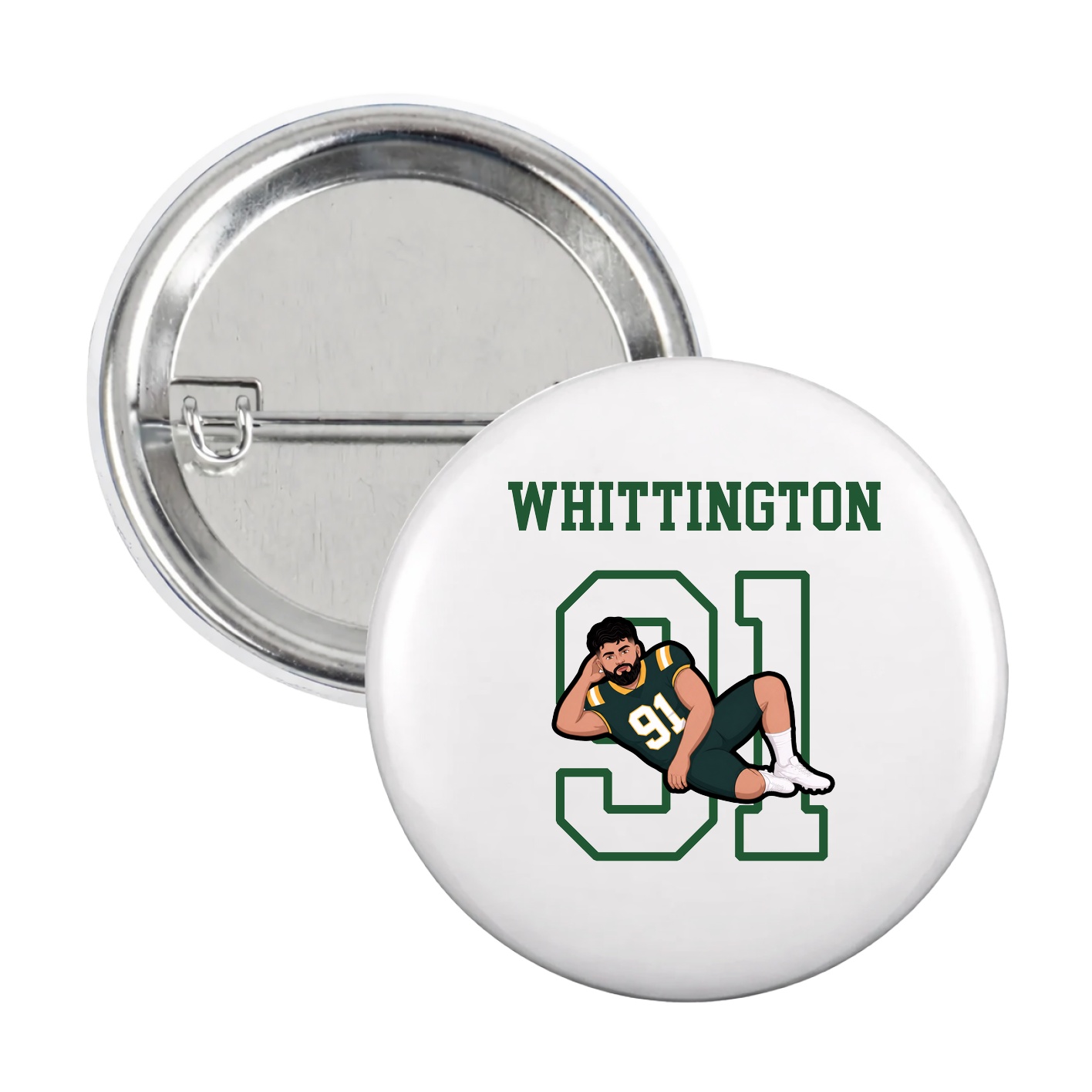 Game Day Button — Shirsey in White