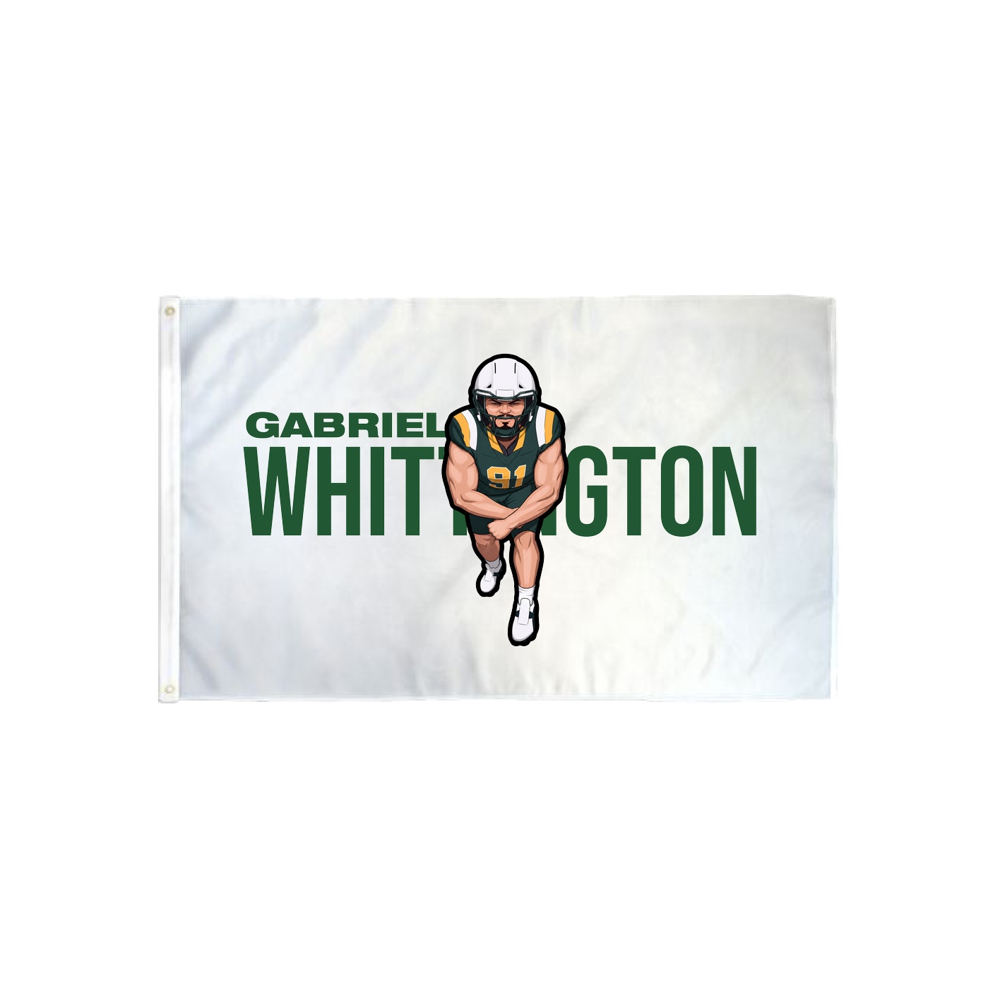 3x5 Flag — Player Name in Classic