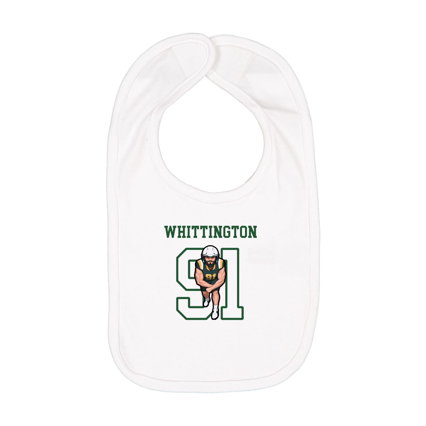 Infant Bib — Shirsey in White
