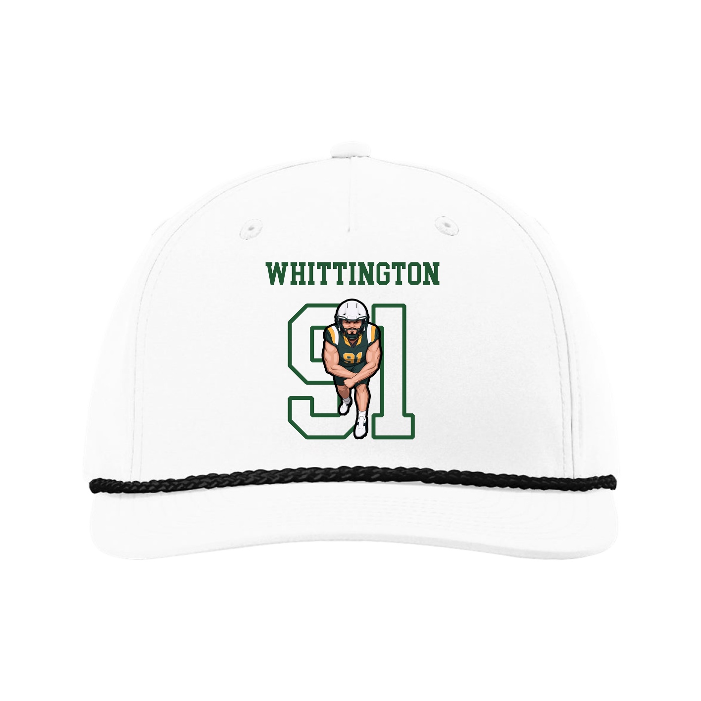 Five-Panel Classic Rope Cap — Shirsey in White