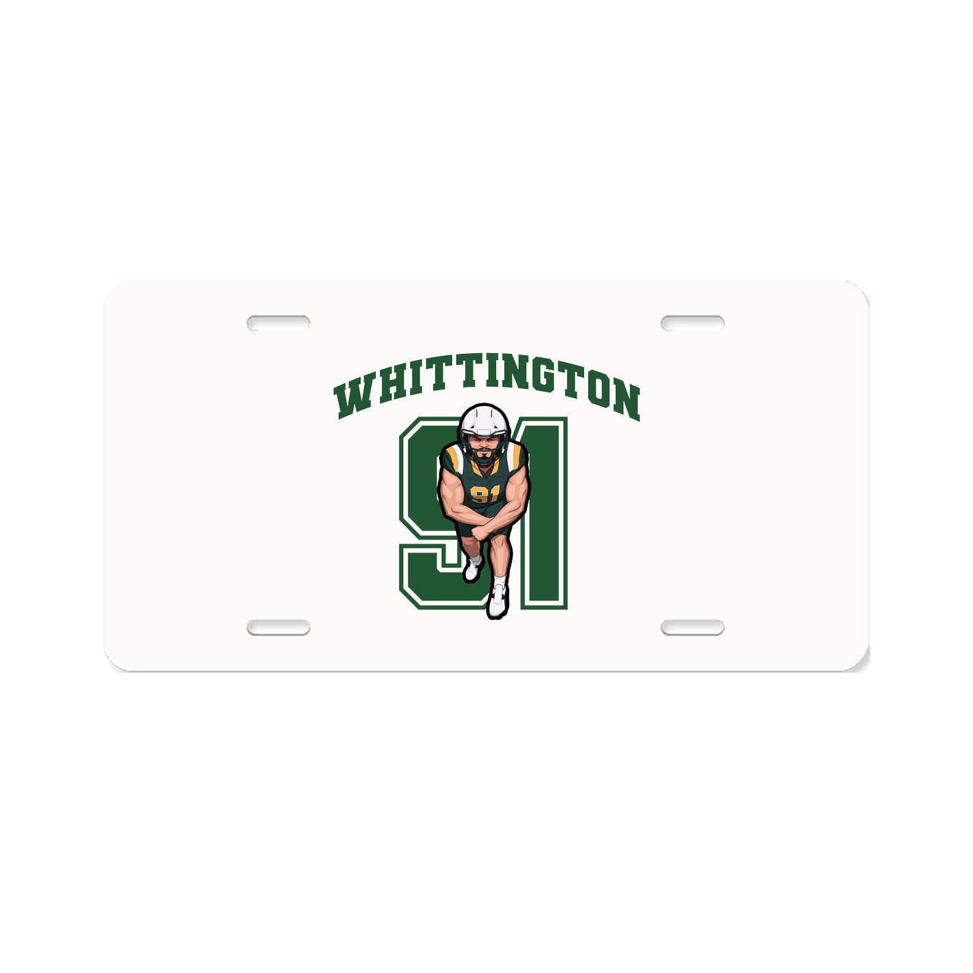 License Plate — Number in Classic