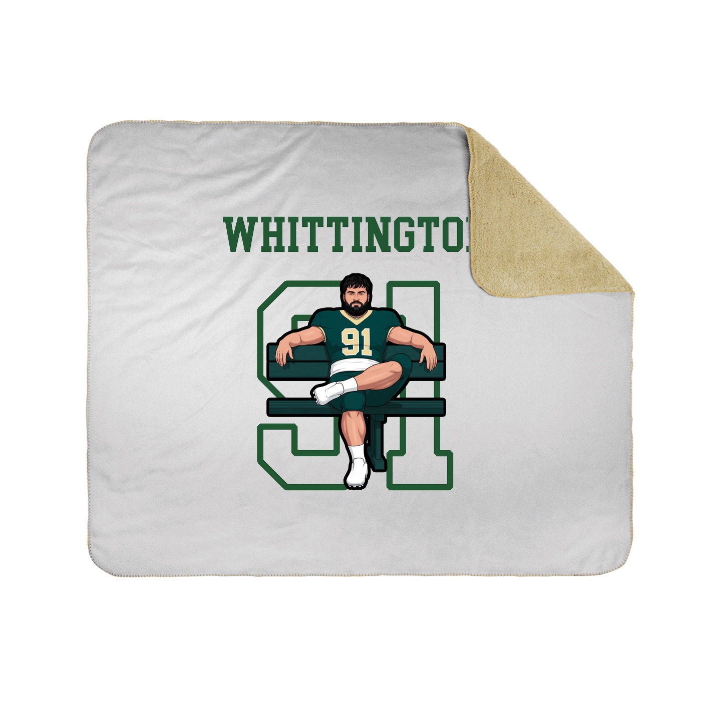Throw Blanket — Shirsey in White