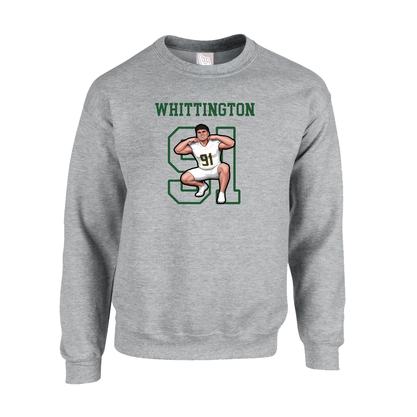 Fleece Crew — Shirsey in Grey