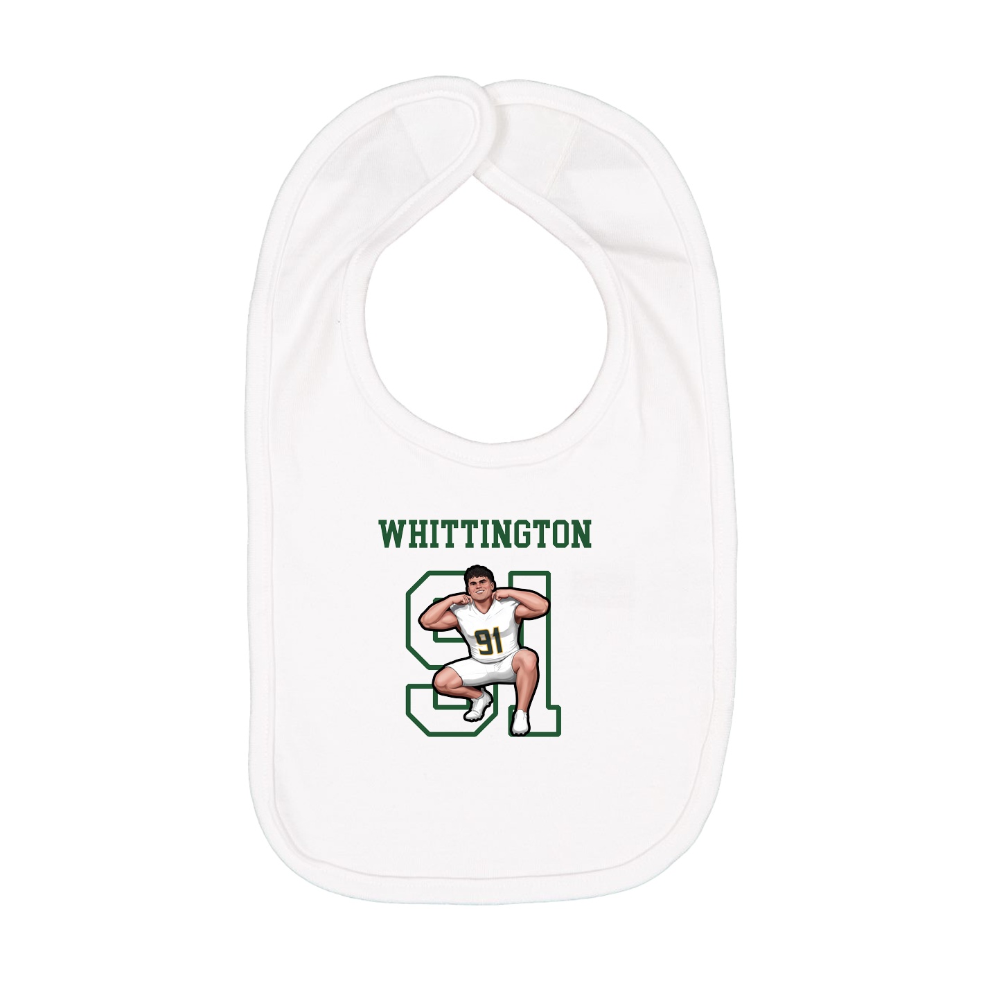 Infant Bib — Shirsey in White
