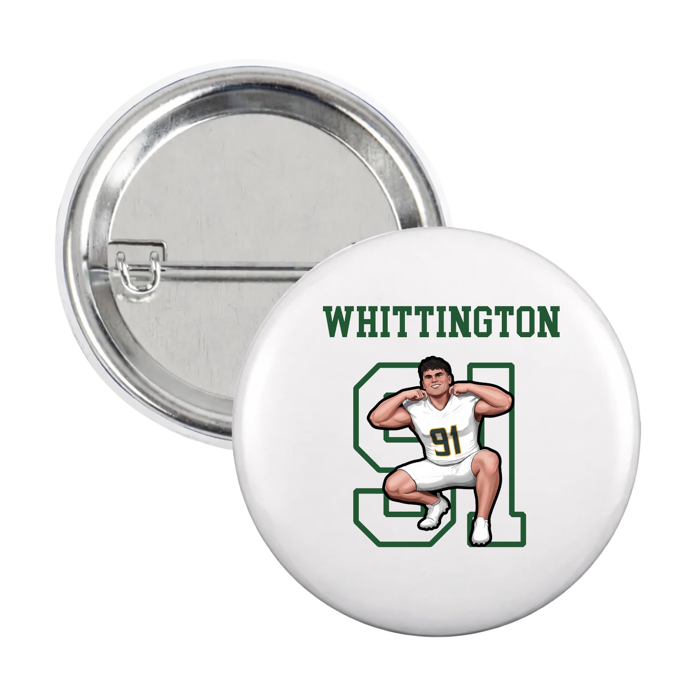Game Day Button — Shirsey in White