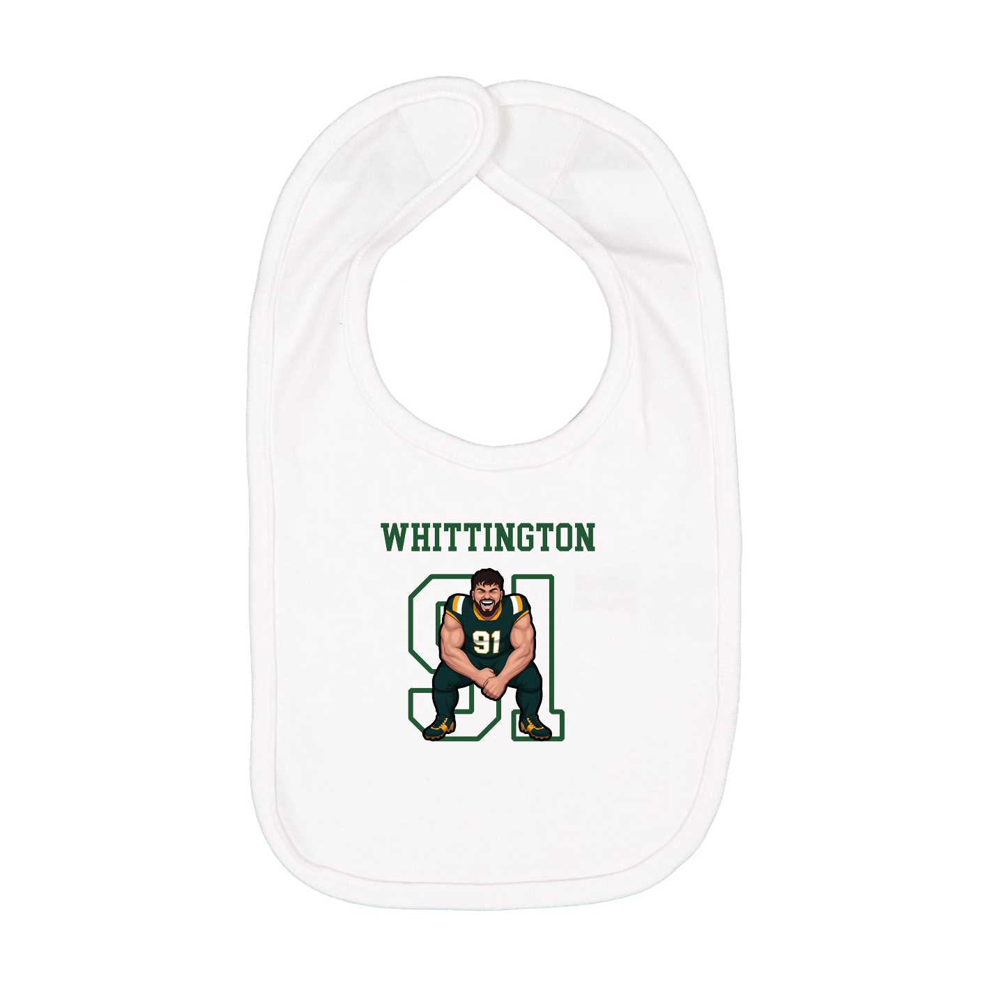 Infant Bib — Shirsey in White