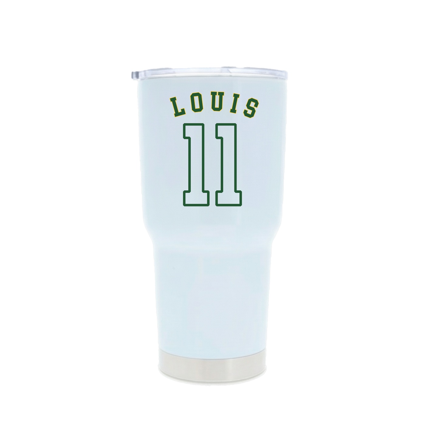 30oz Stainless Steel Tumbler — Shirsey Arch in White