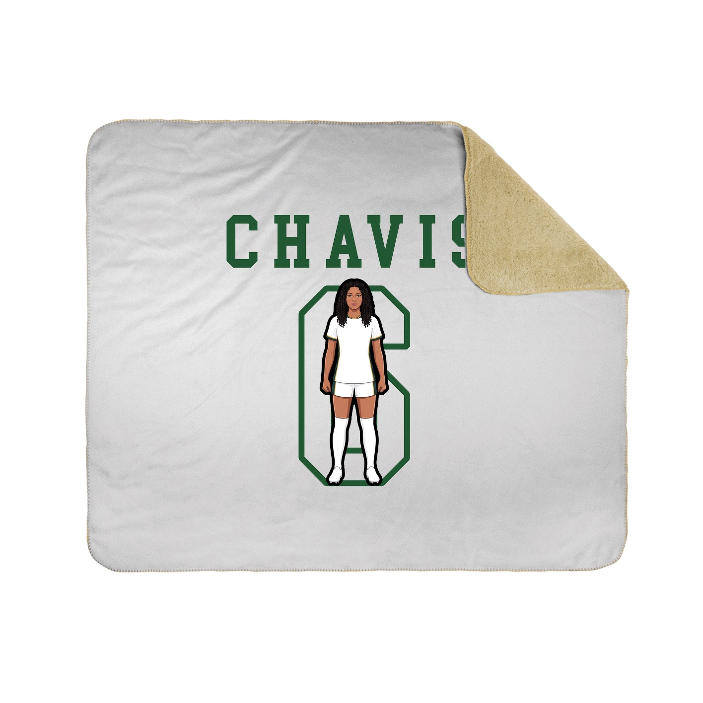 Throw Blanket — Shirsey in White