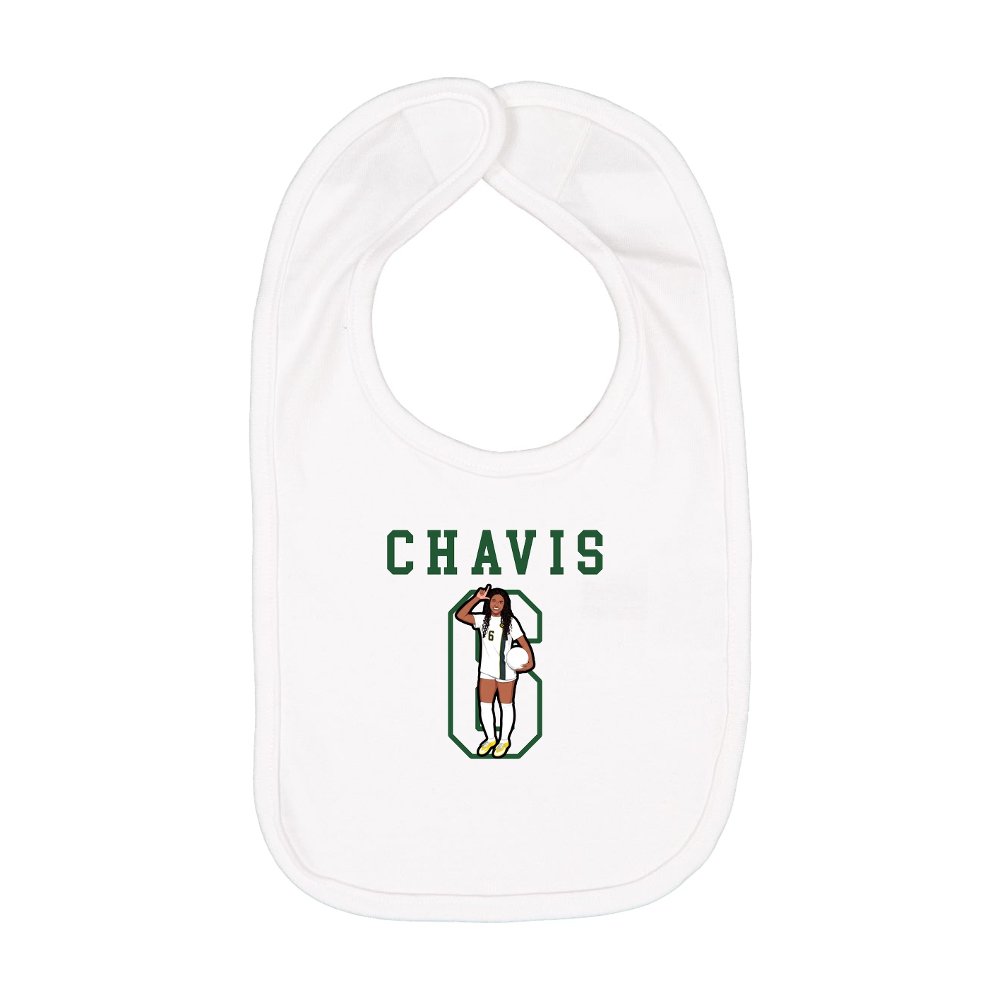 Infant Bib — Shirsey in White