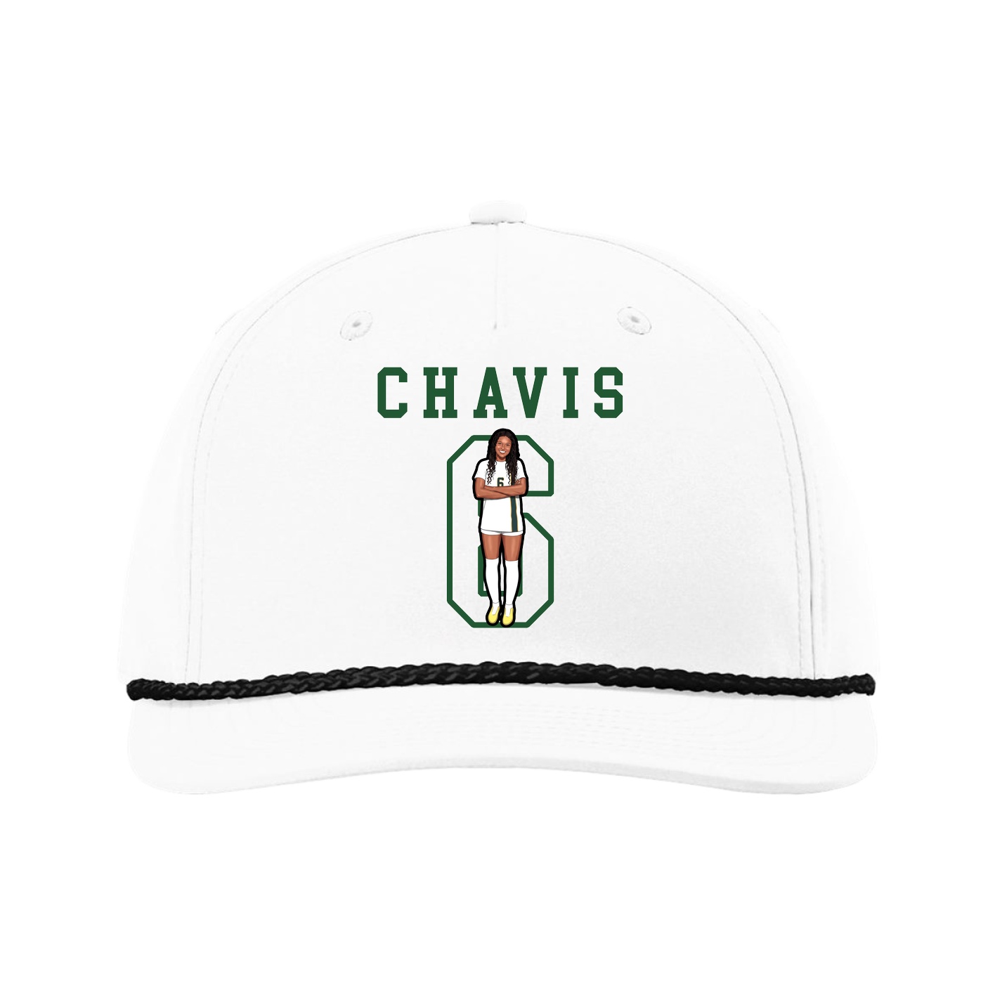 Five-Panel Classic Rope Cap — Shirsey in White