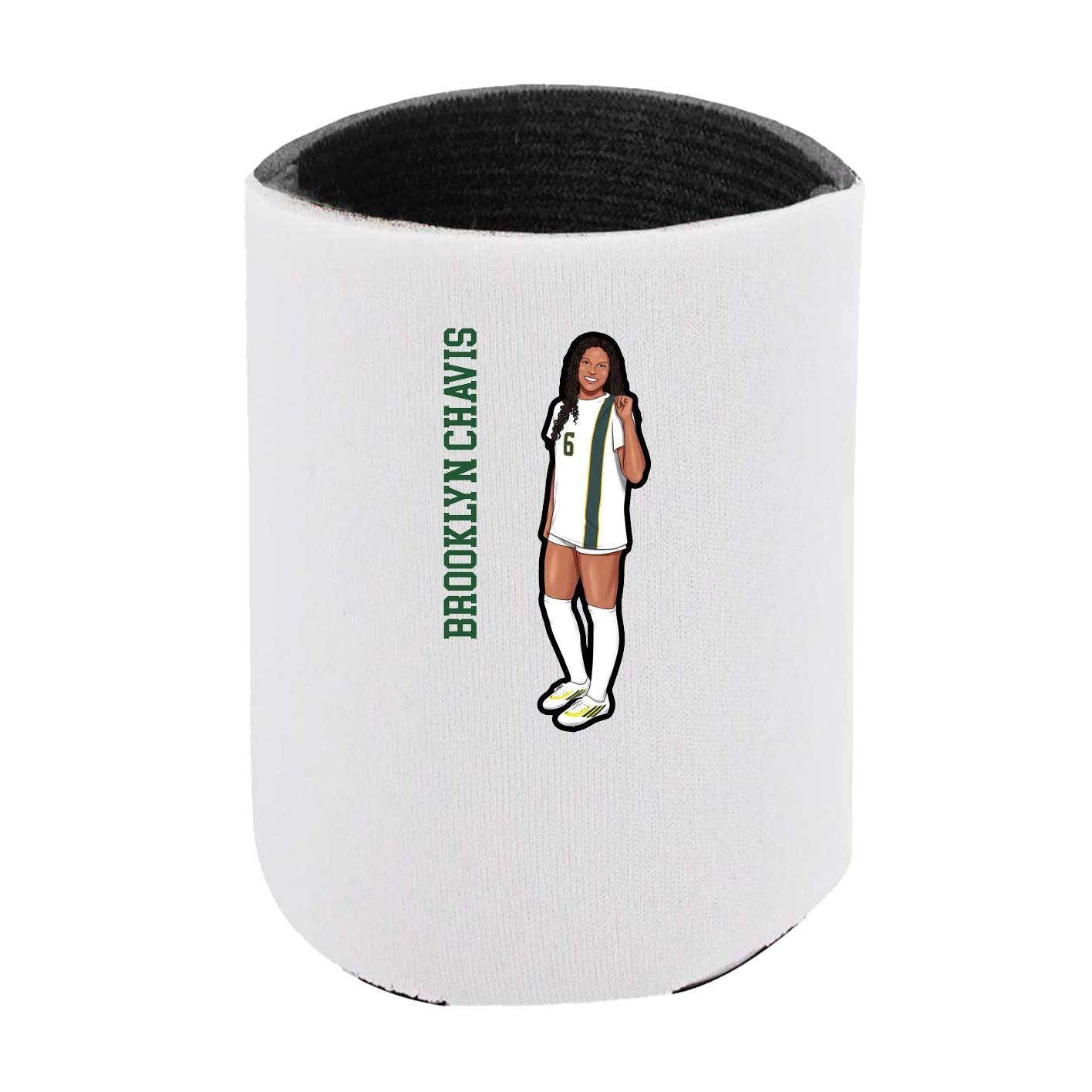 Can Holder — Name Vertical in White