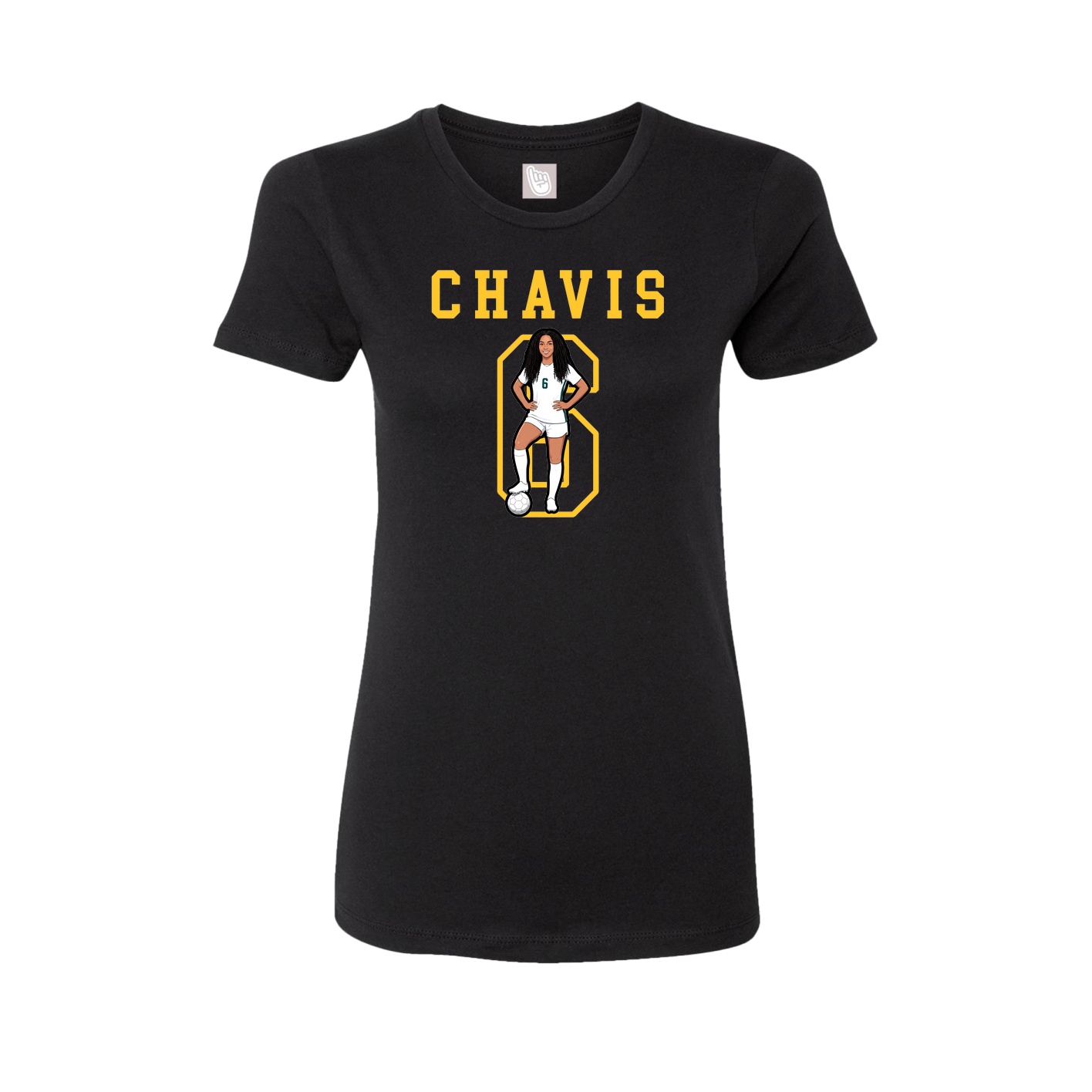 Fitted Women's Tee — Shirsey in Black