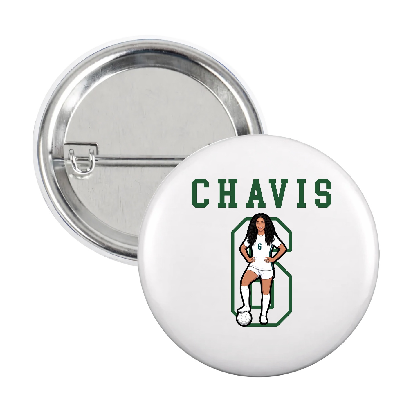 Game Day Button — Shirsey in White