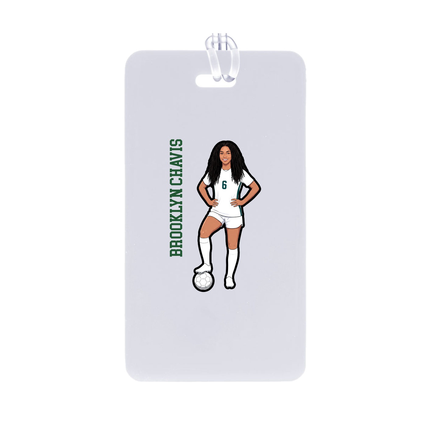 Bag Tag — Name Vertical in Classic