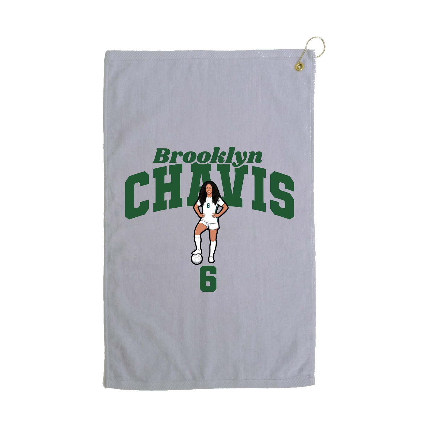 Golf Towel — Signature Arch in Grey
