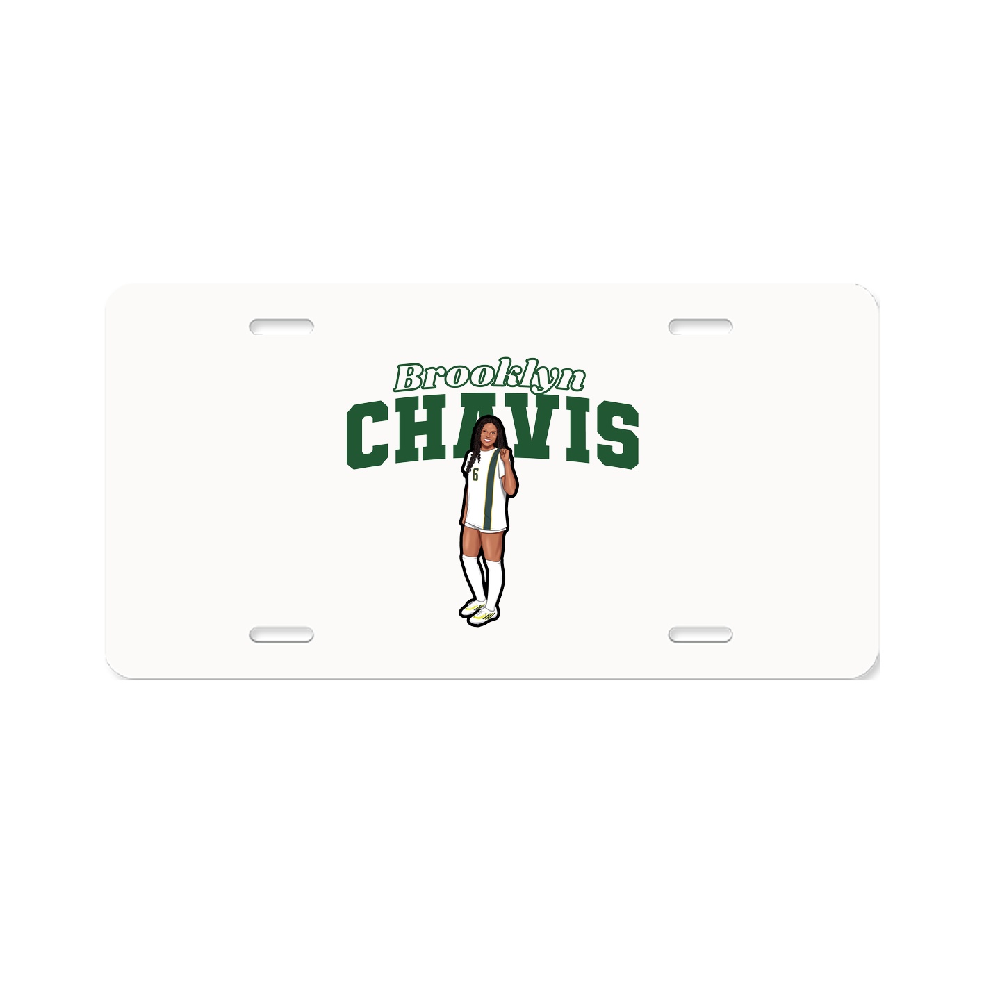 License Plate — Name Arch in Classic