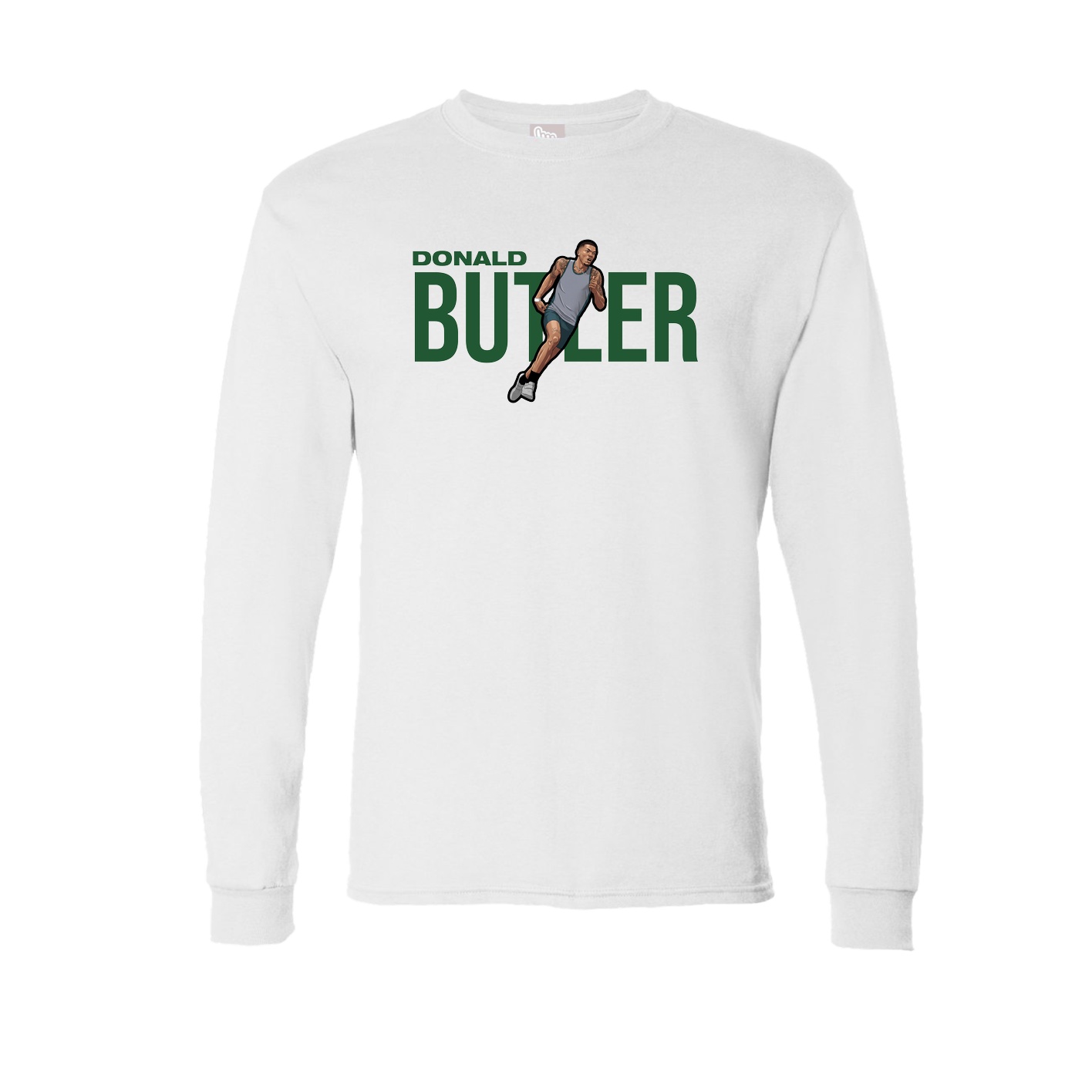 Long Sleeve Tee — Player Name in White