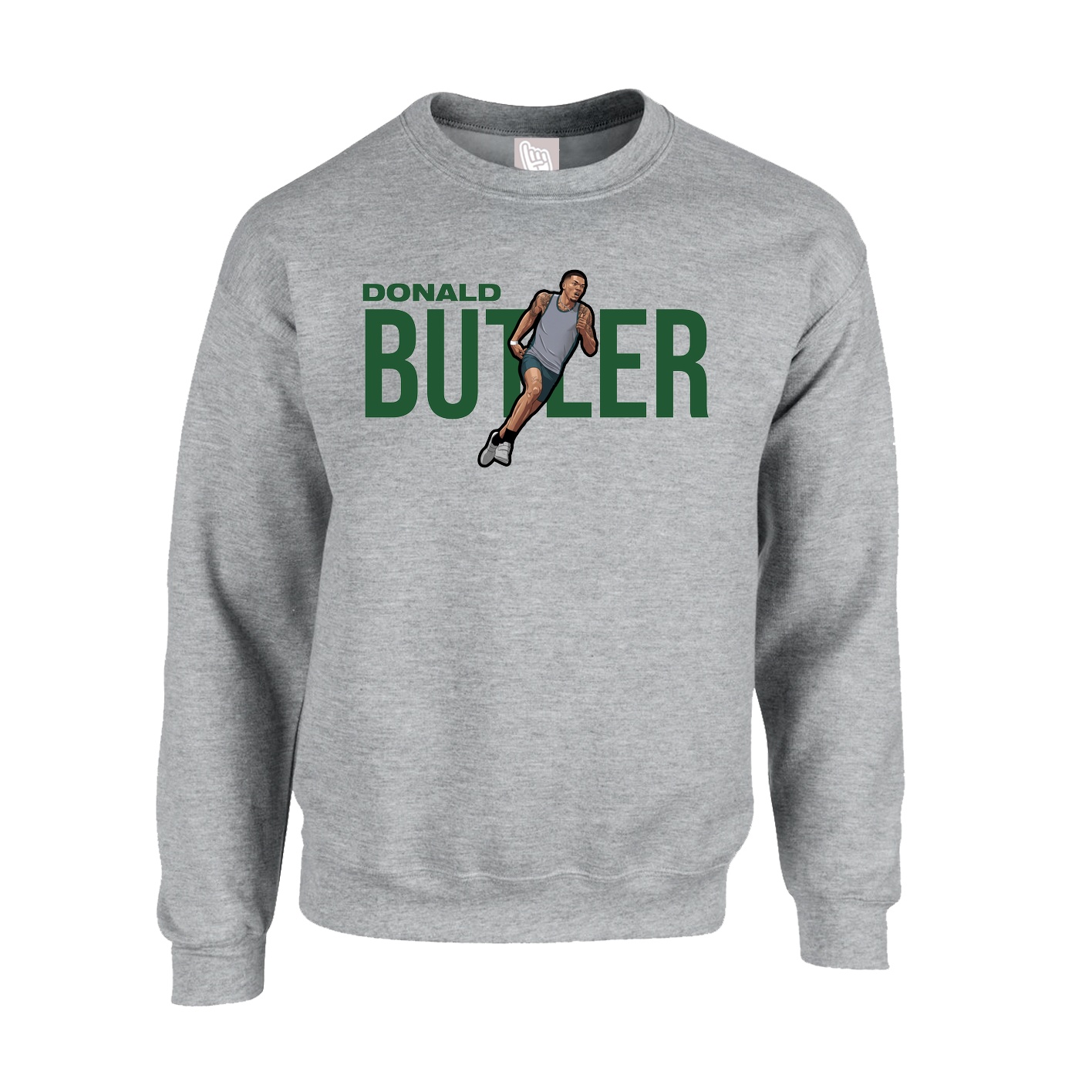 Fleece Crew — Player Name in Grey