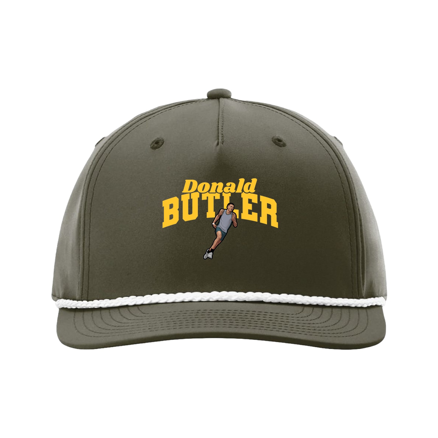 Five-Panel Classic Rope Cap — Signature Arch in Green