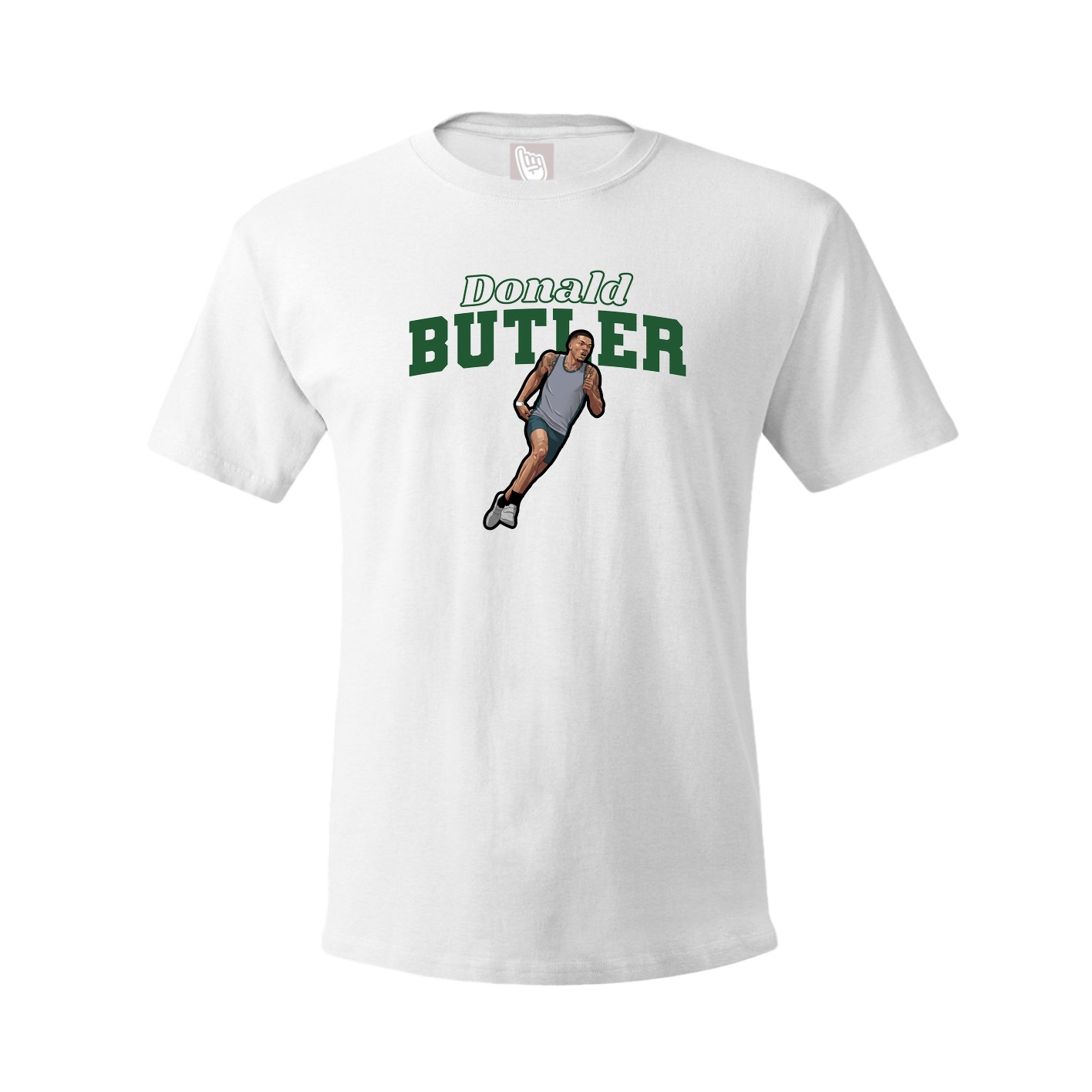 Youth Tee — Name Arch in White