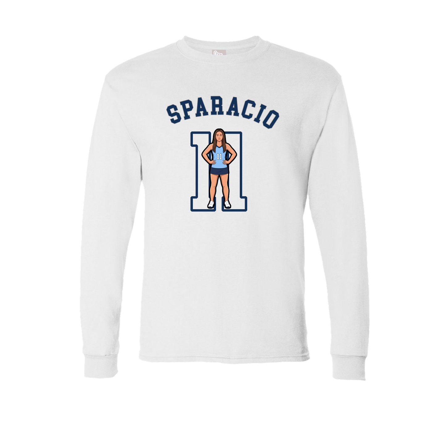 Long Sleeve Tee — Shirsey Arch in White