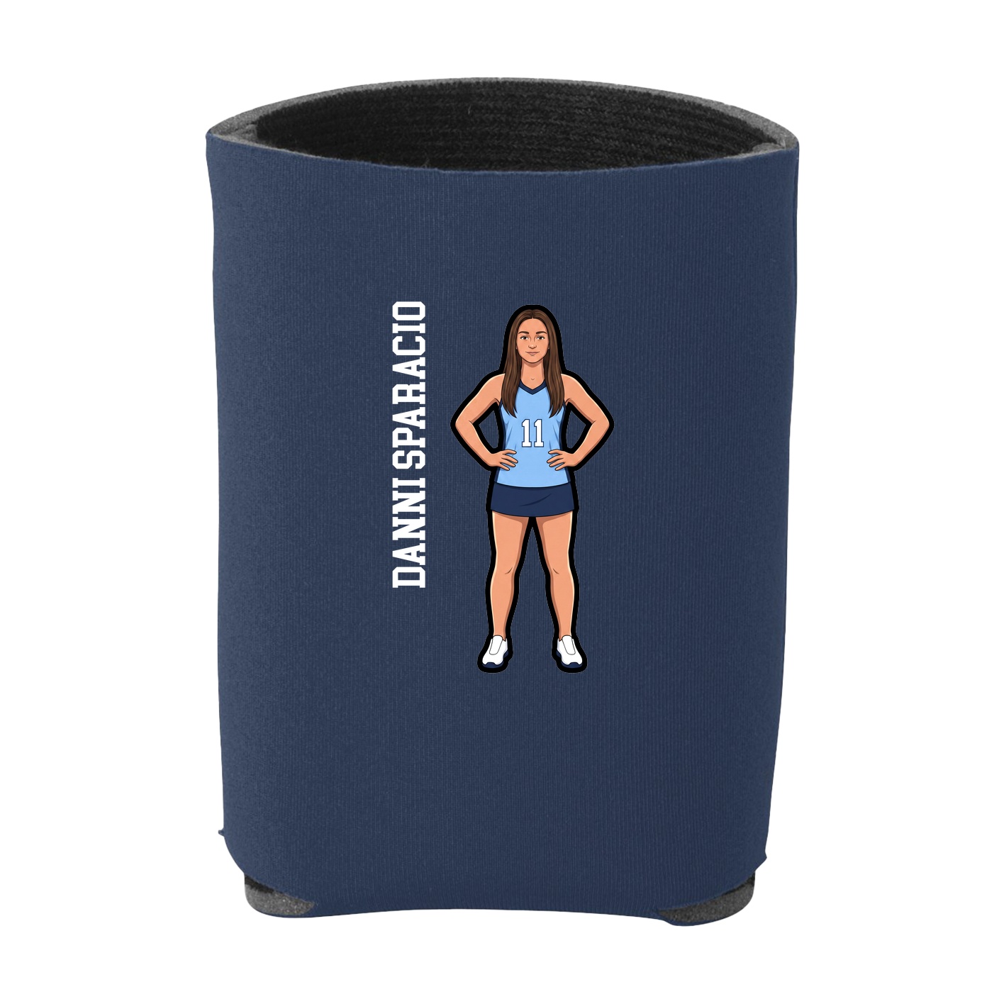 Can Holder — Name Vertical in Navy
