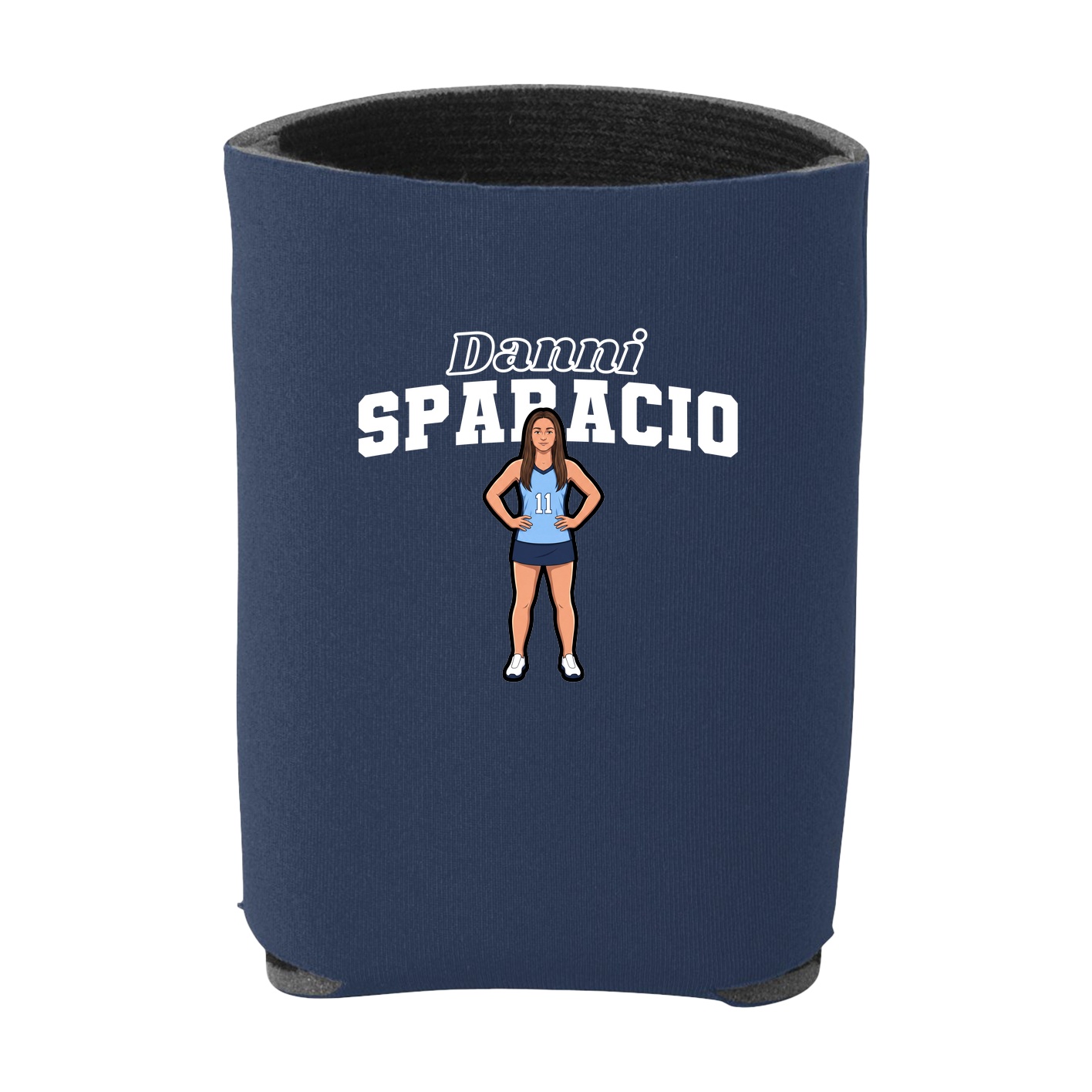 Can Holder — Name Arch in Navy
