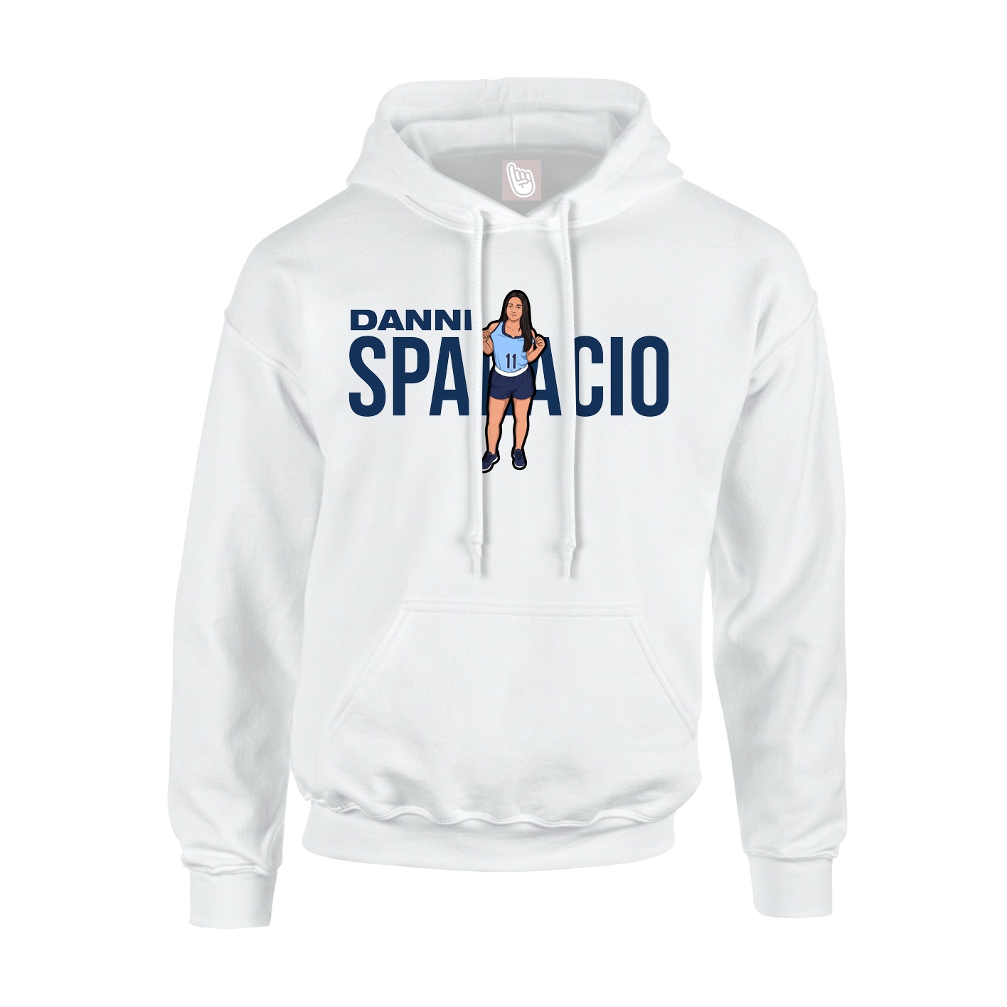 Hoodie — Player Name in White