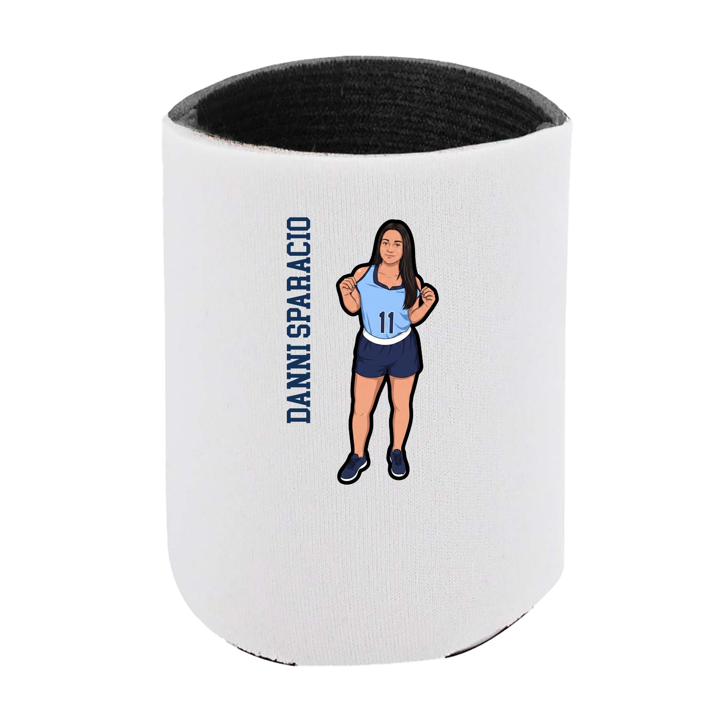 Can Holder — Name Vertical in White