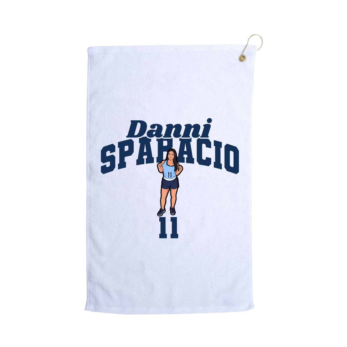 Golf Towel — Signature Arch in White