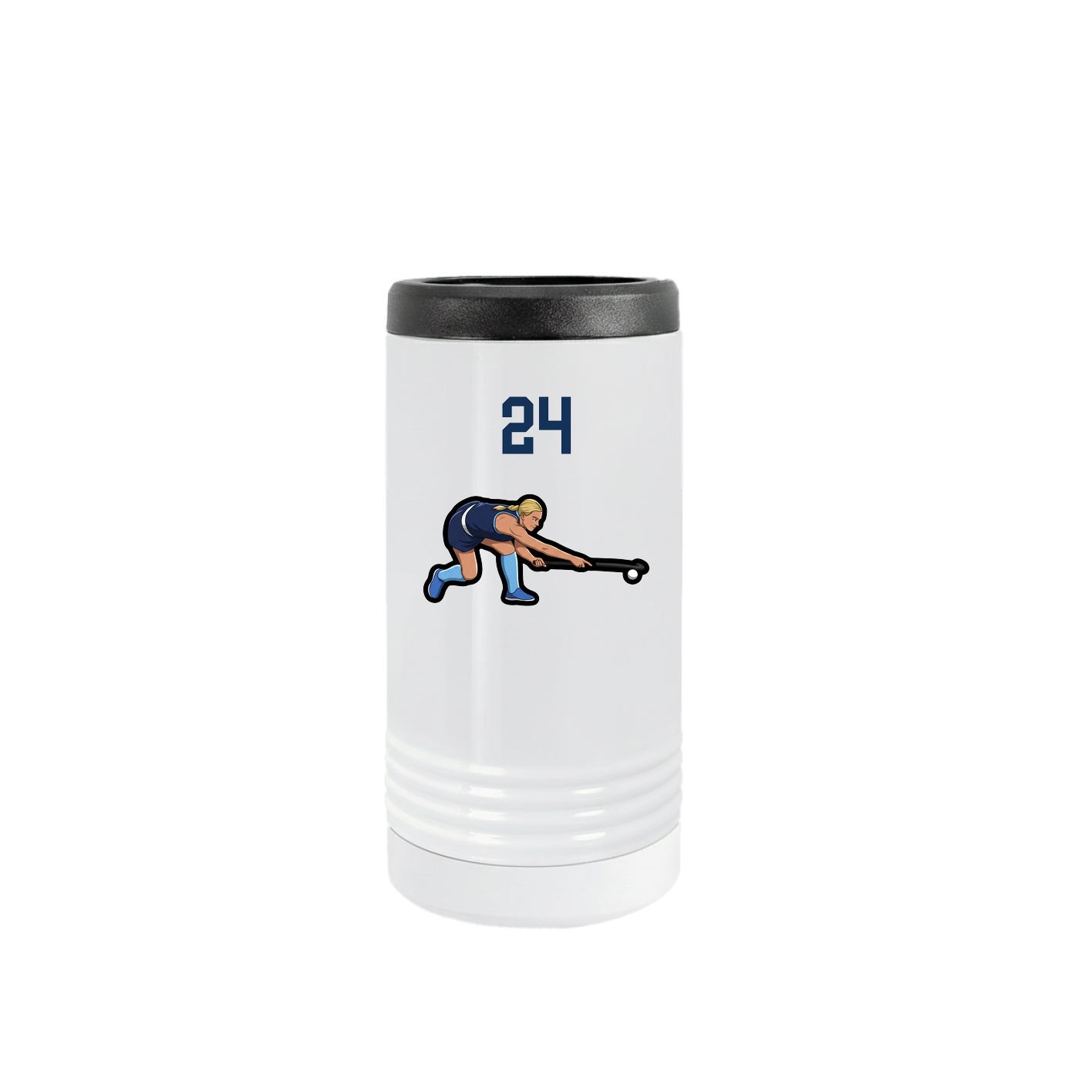 Slim Beverage Holder — Number Top in White