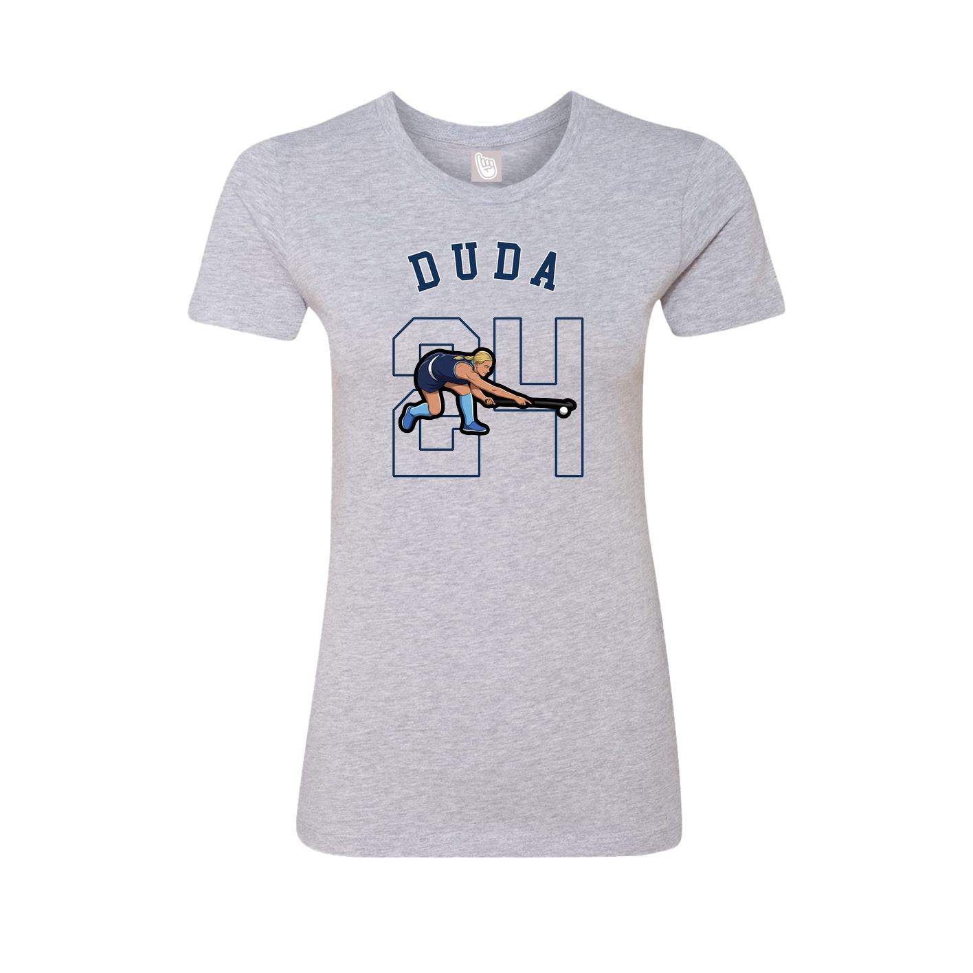 Fitted Women's Tee — Shirsey Arch in Grey