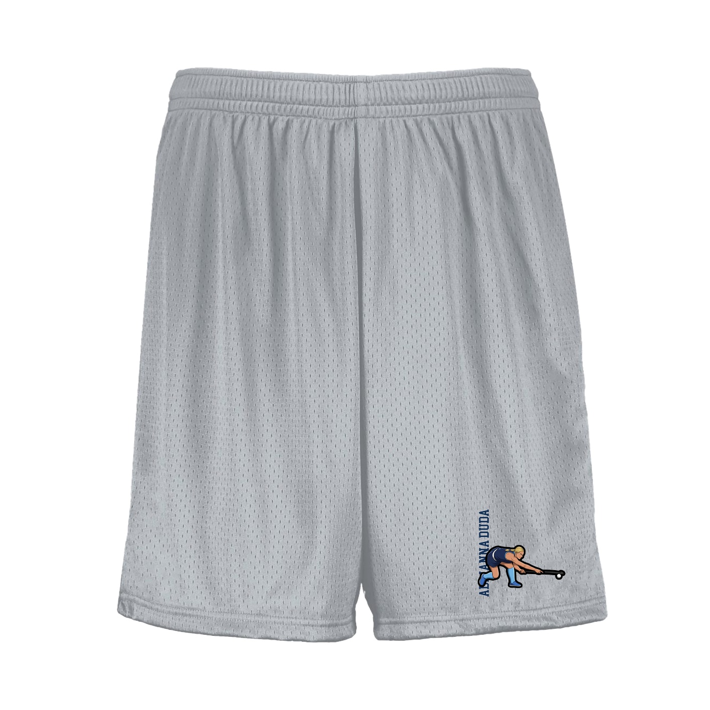 Shorts — Name Vertical in Silver