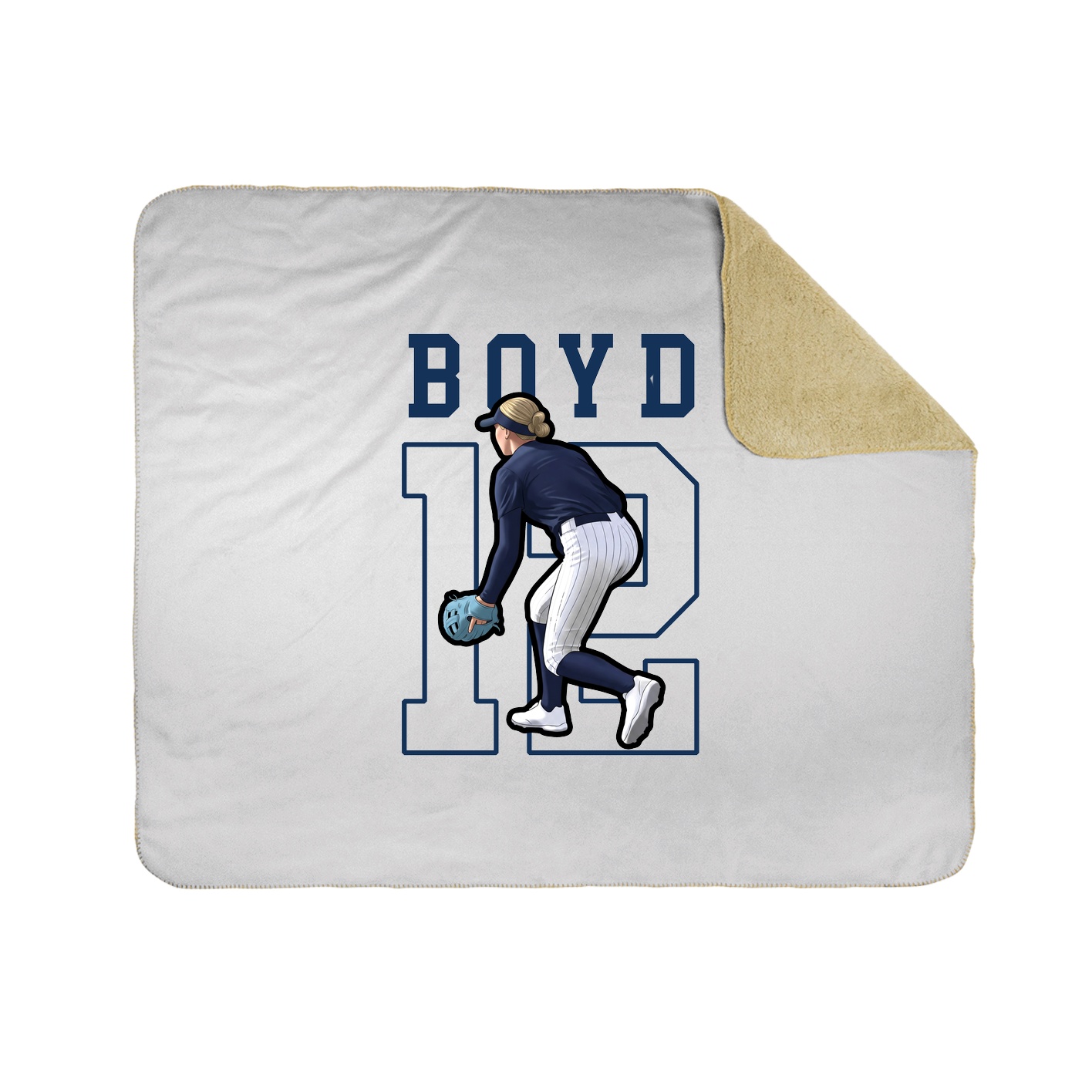 Throw Blanket — Shirsey in White