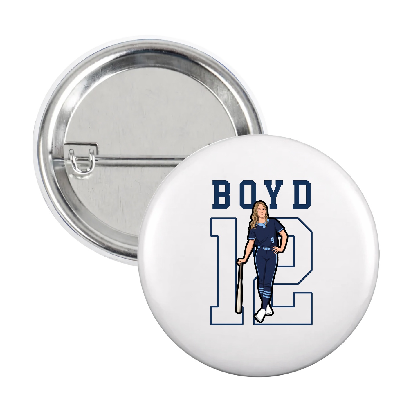 Game Day Button — Shirsey in White