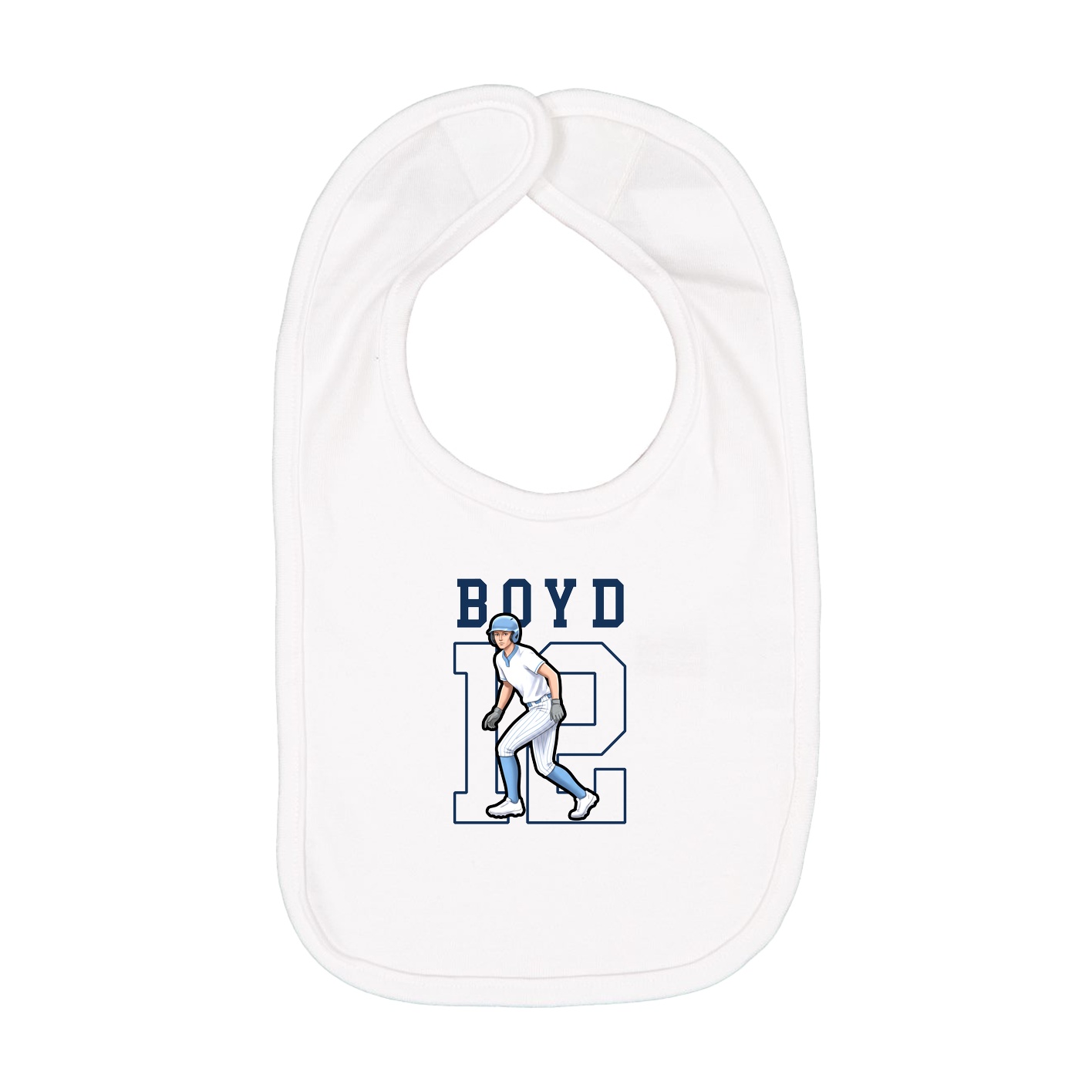 Infant Bib — Shirsey in White