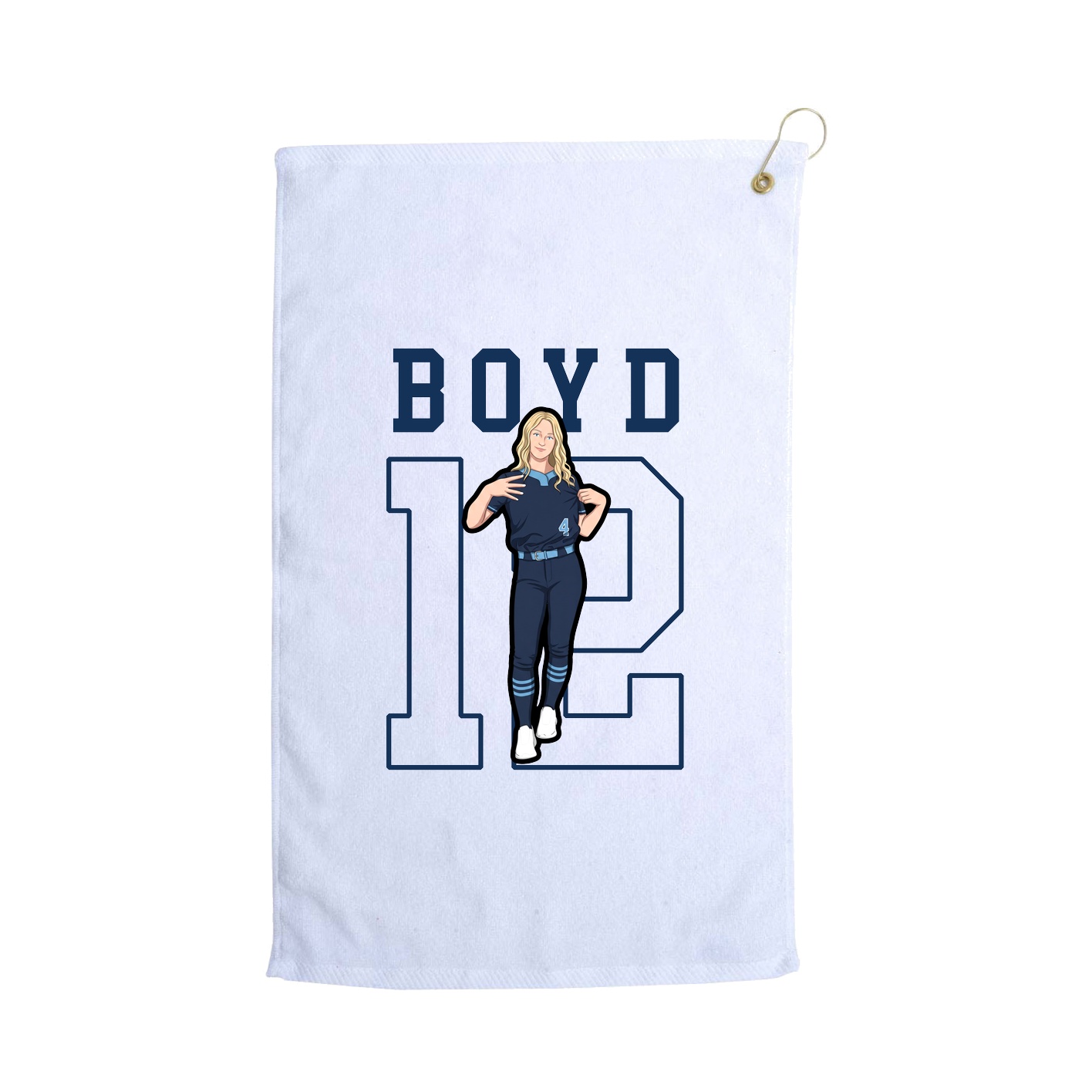 Golf Towel — Shirsey in White