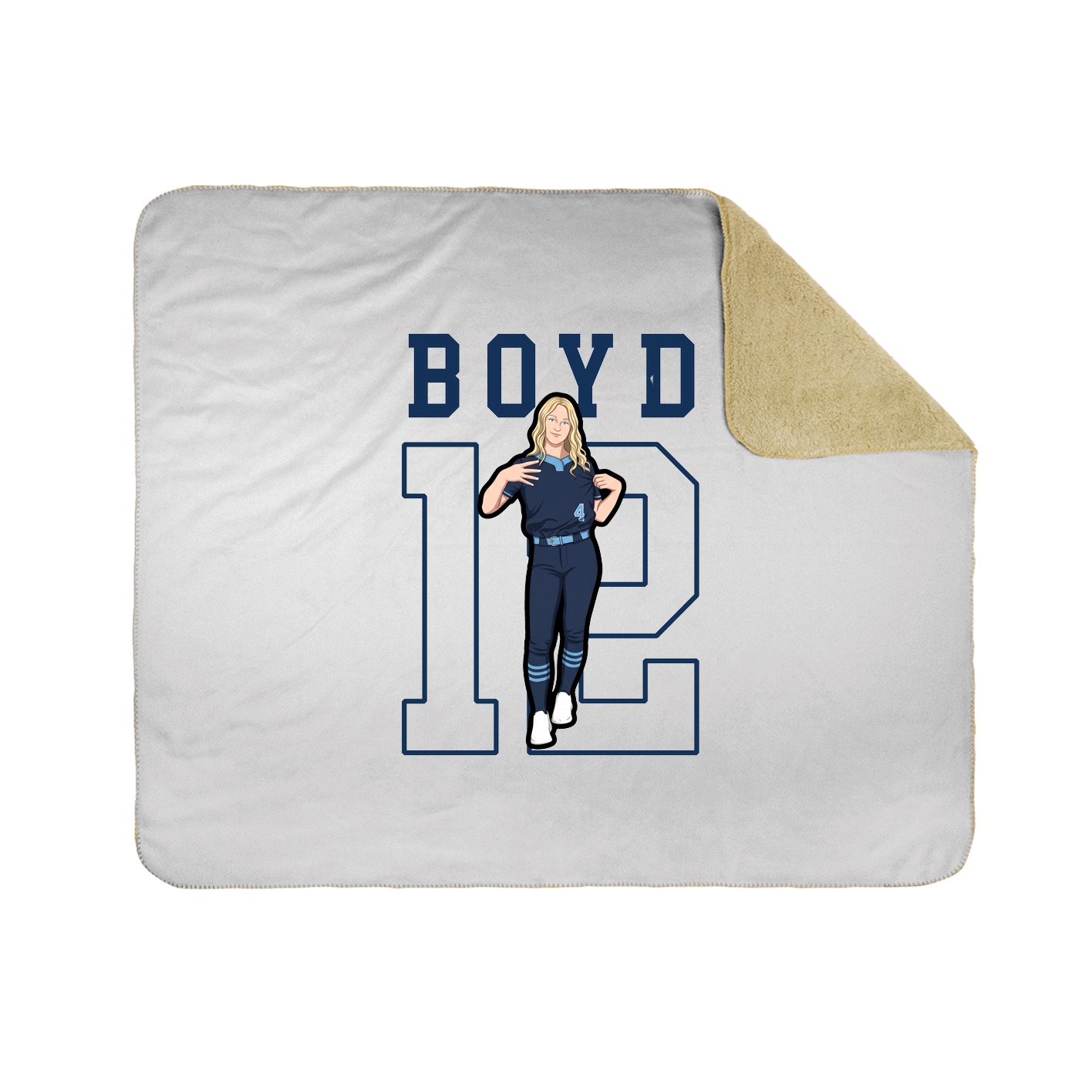 Throw Blanket — Shirsey in White