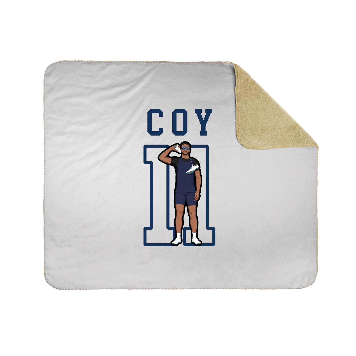 Throw Blanket — Shirsey in White