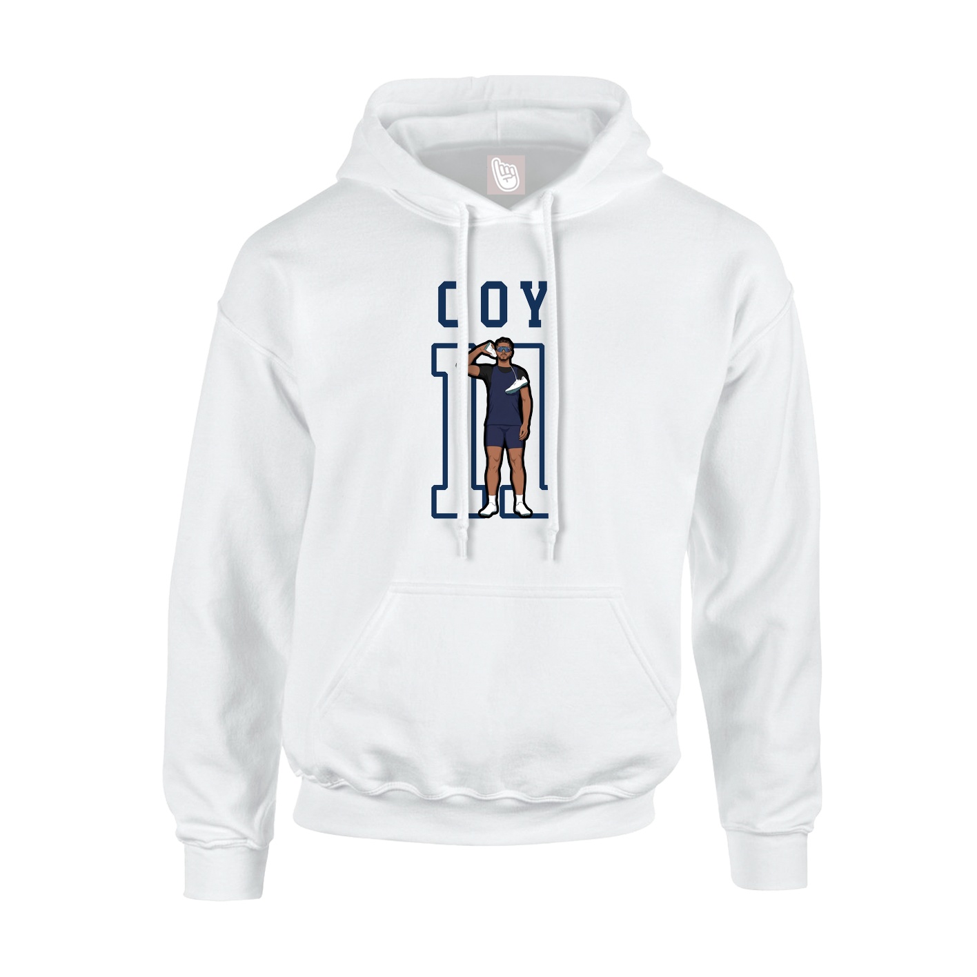 Hoodie — Shirsey in White