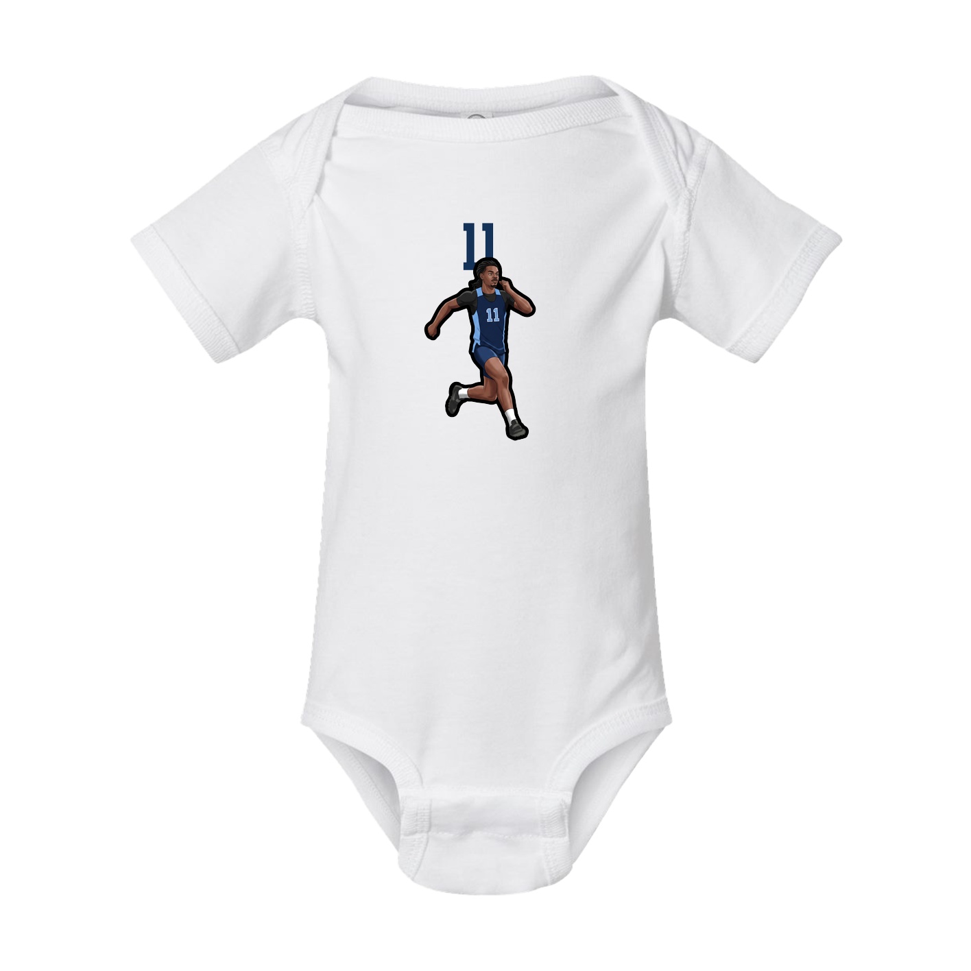 Baby Onesie — Number Top in White