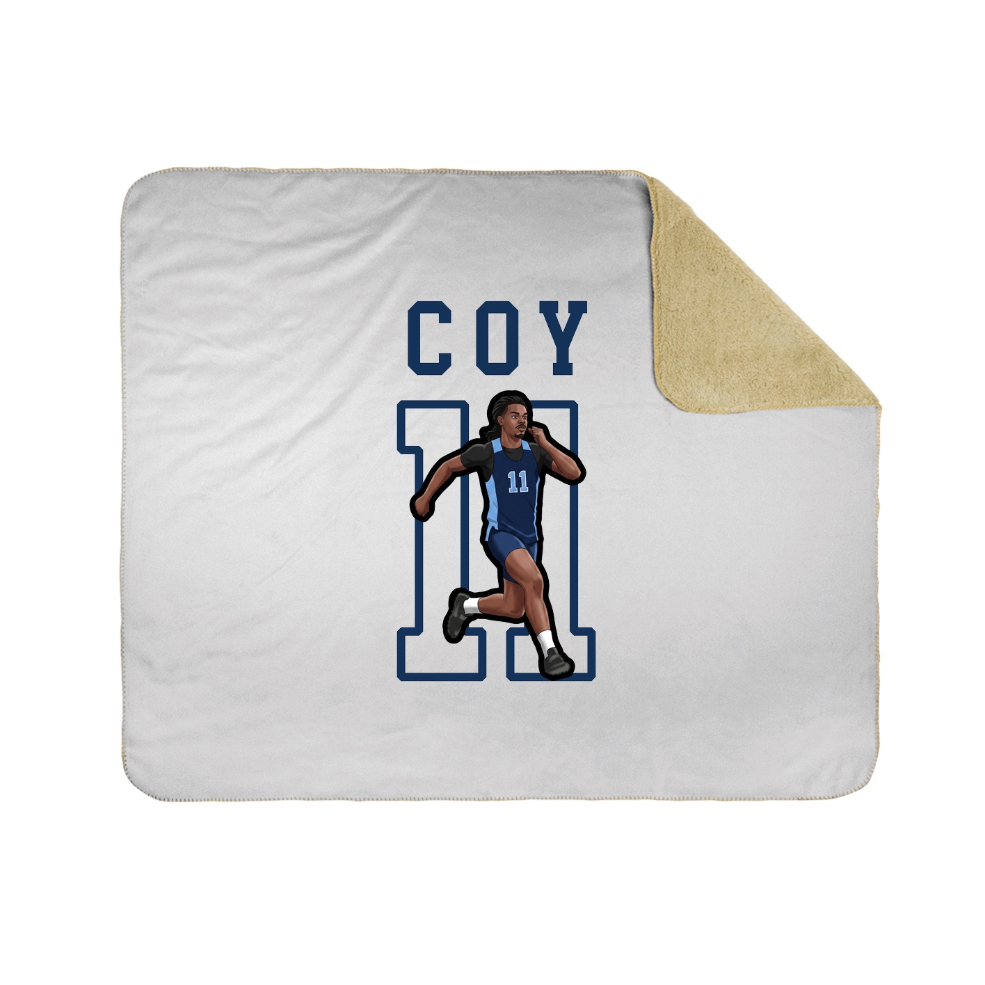 50x60 Sherpa Lined Throw Blanket
