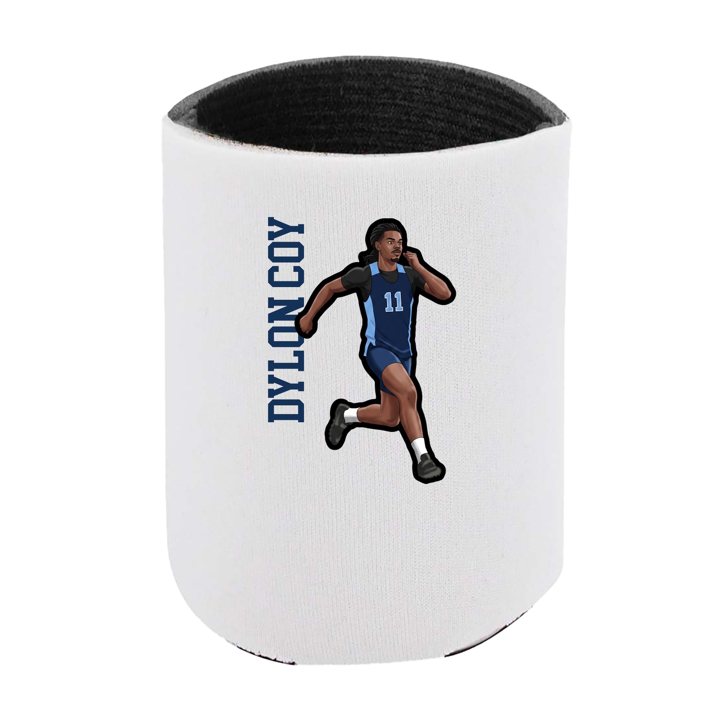 Can Holder — Name Vertical in White
