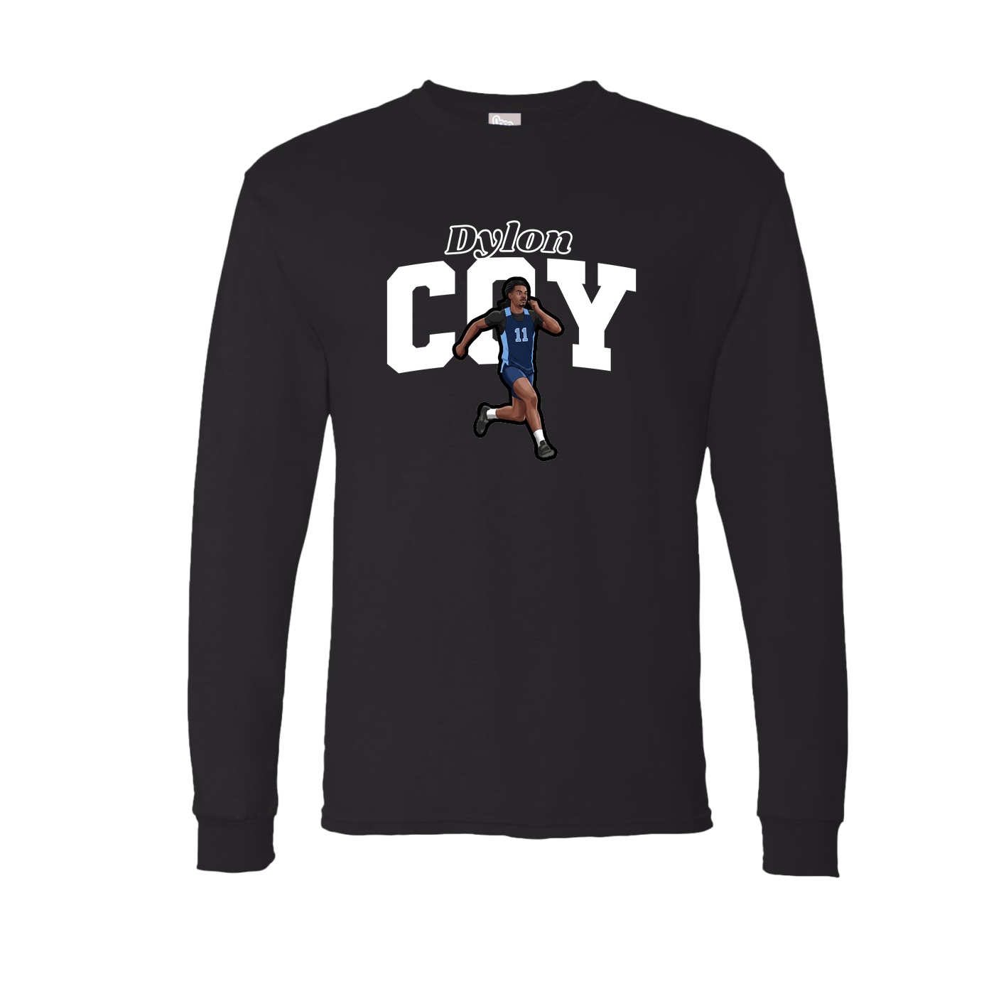 Long Sleeve Tee — Name Arch in Black