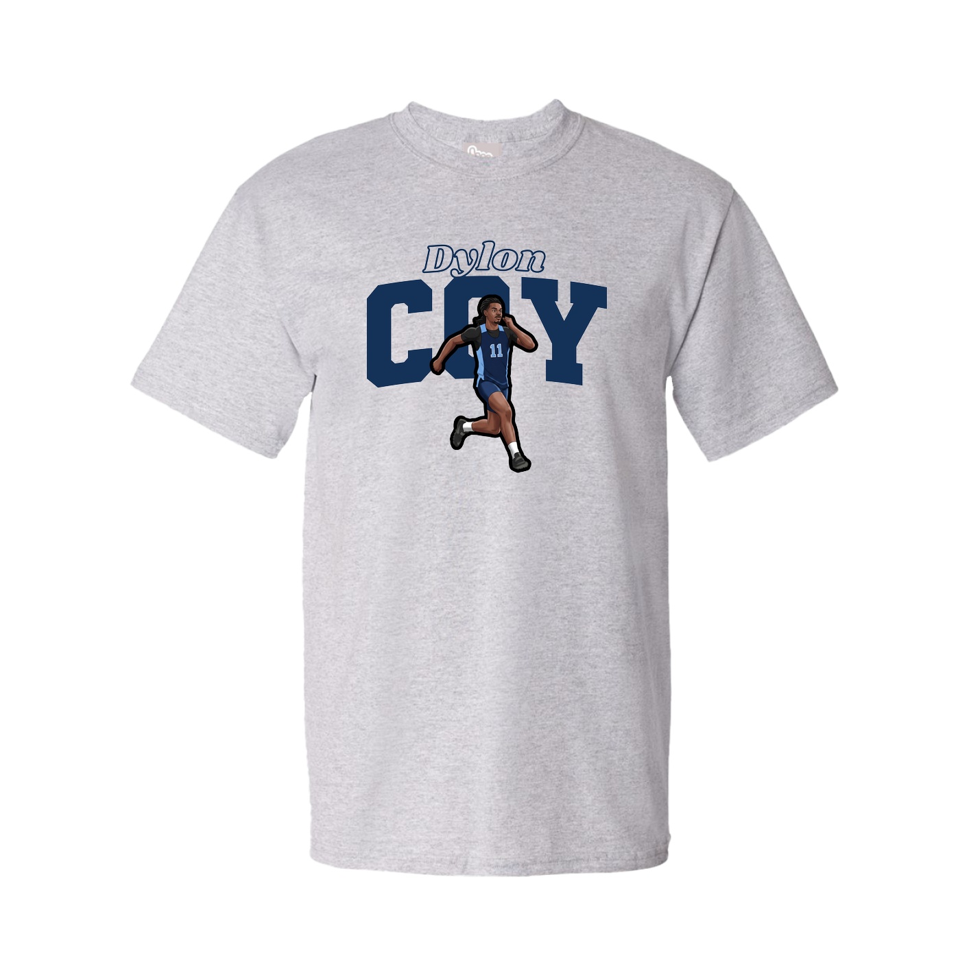 Youth Tee — Name Arch in Grey