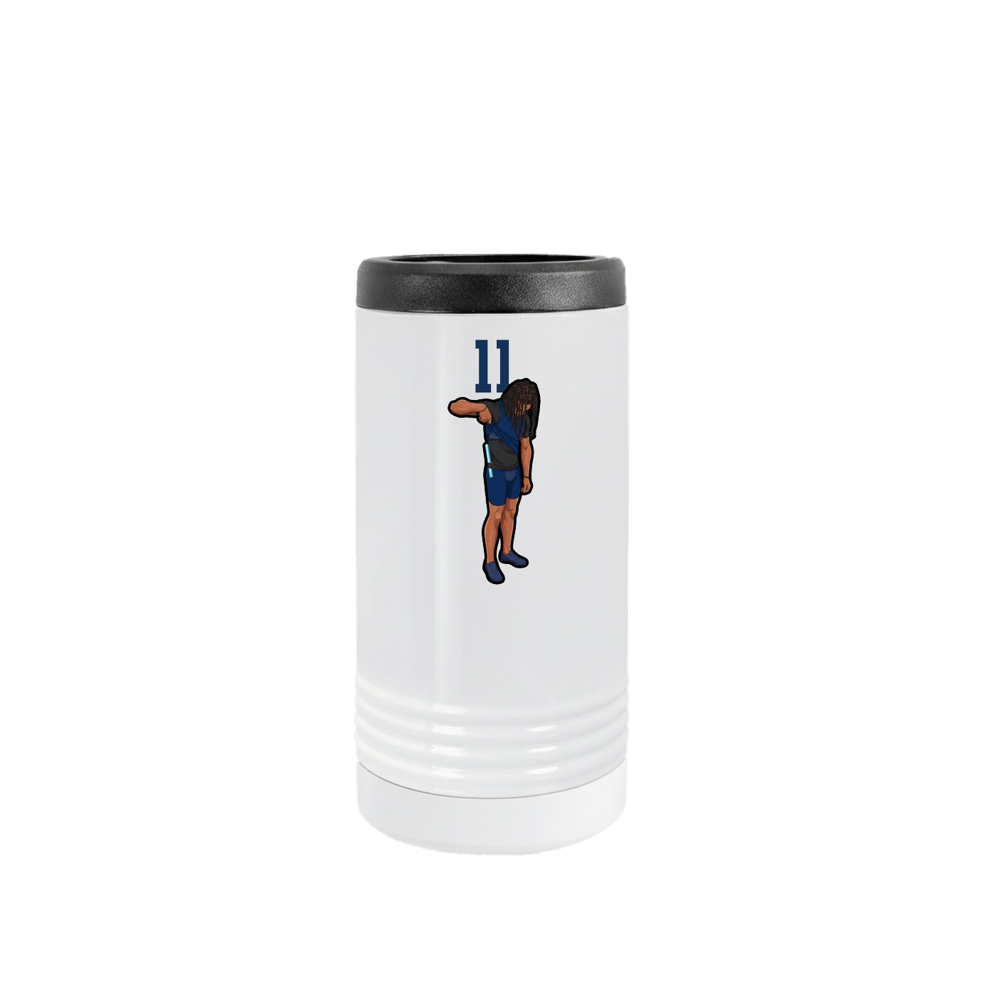 Slim Beverage Holder — Number Top in White