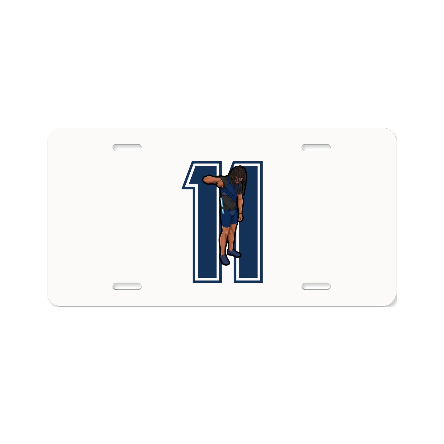 License Plate — Number in Classic