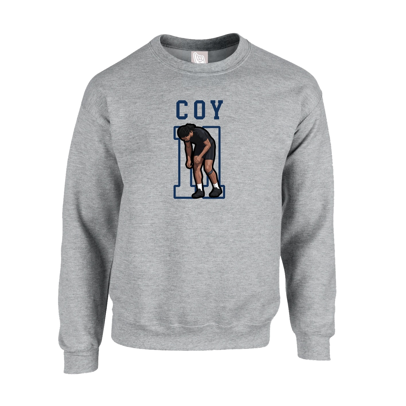 Fleece Crew — Shirsey in Grey