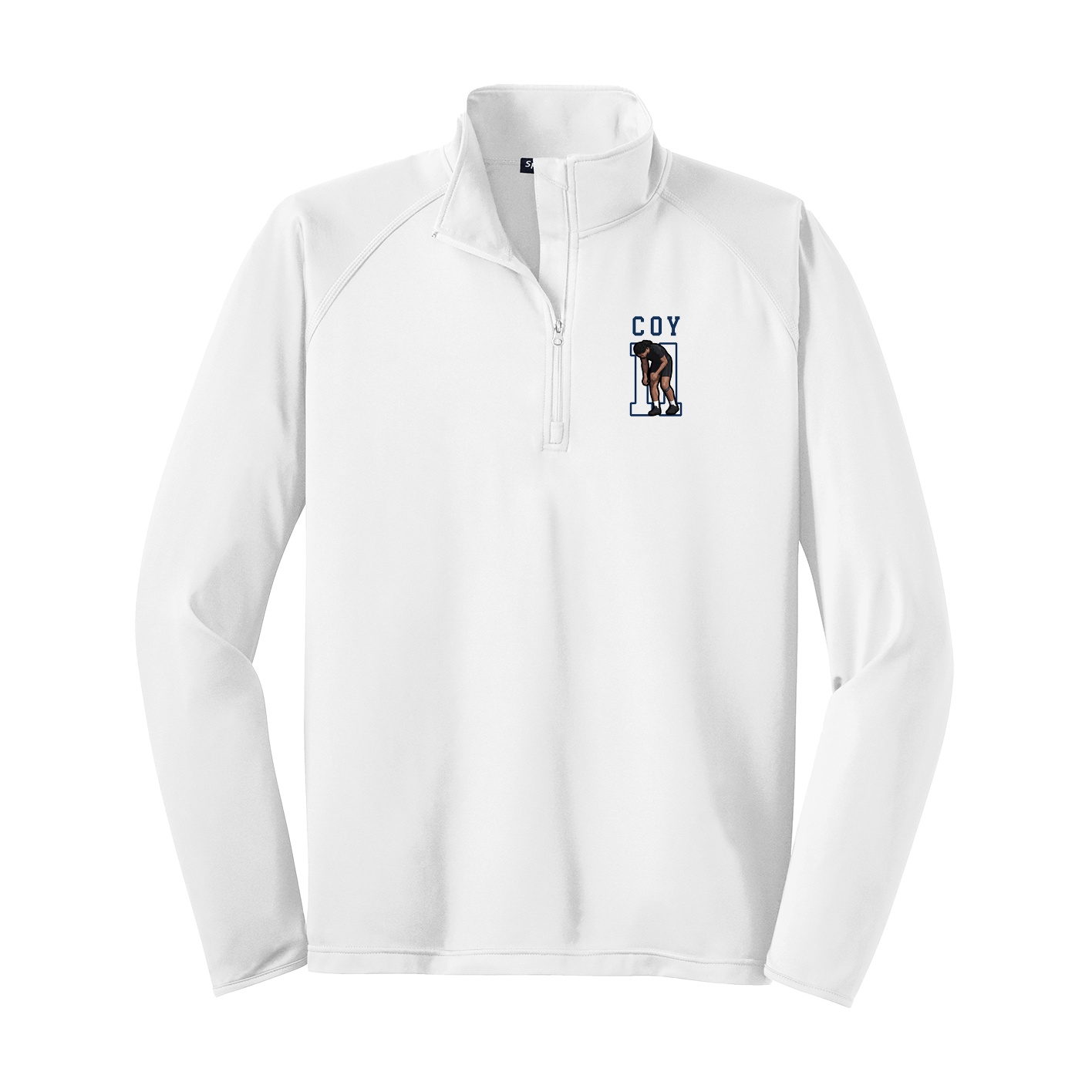 Q-Zip Pullover — Shirsey in White