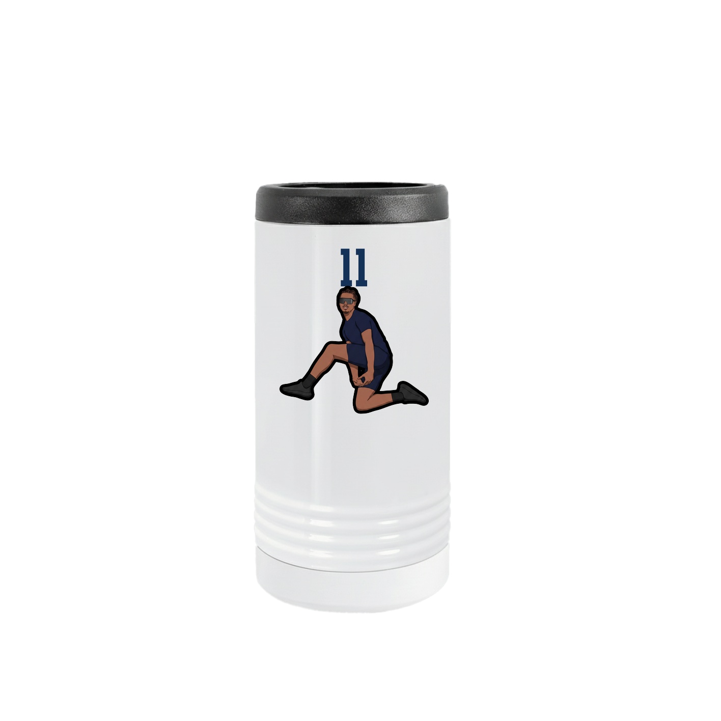 Slim Beverage Holder — Number Top in White